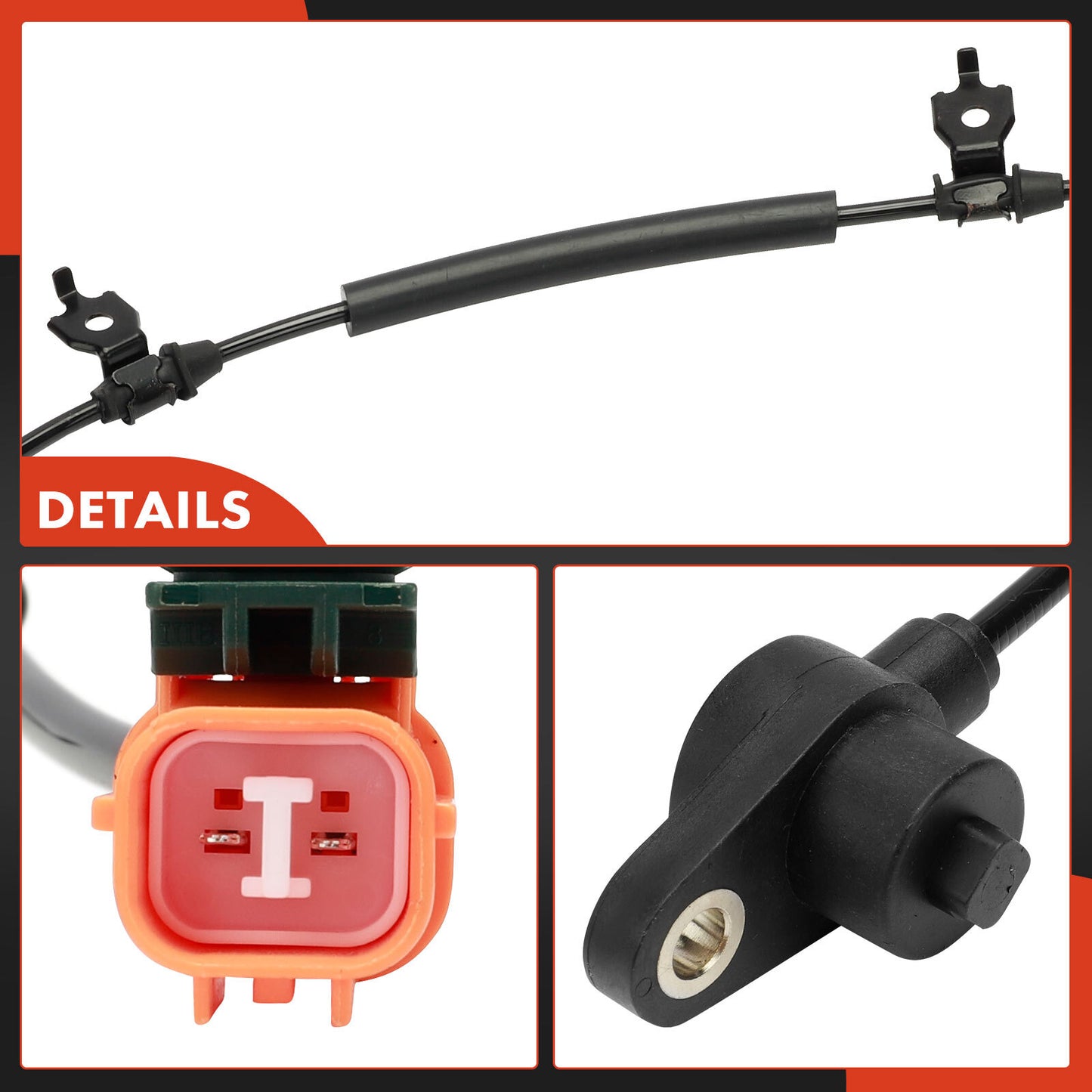 2x Rear Left & Right Side ABS Wheel Speed Sensor for Honda Pilot 03-08 Acura MDX