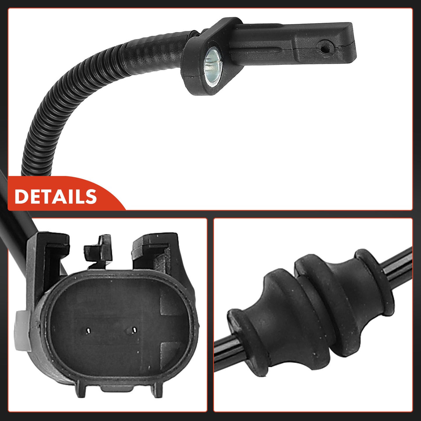 Rear Driver or Passenger Side ABS Wheel Speed Sensor for Fiat 500 2012 2013-2019