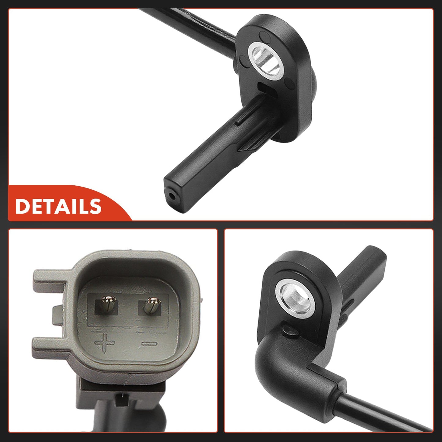 2x Front Side ABS Wheel Speed Sensor for Chevrolet Spark 2014 Spark EV 2014-2016