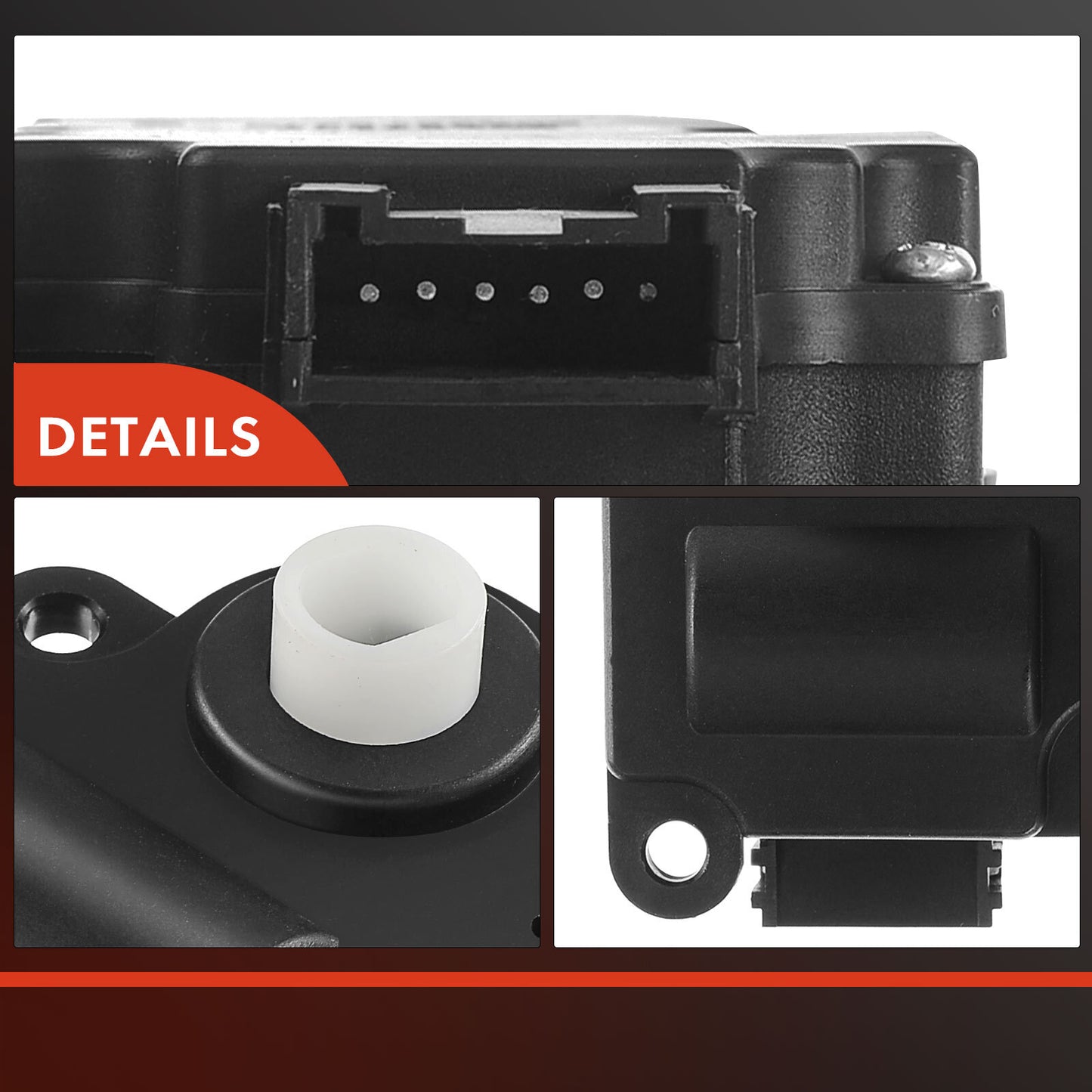 Heater Blend Door Actuator w/ATC Main for Pontiac G6 Aura Chevrolet Malibu 6Pins