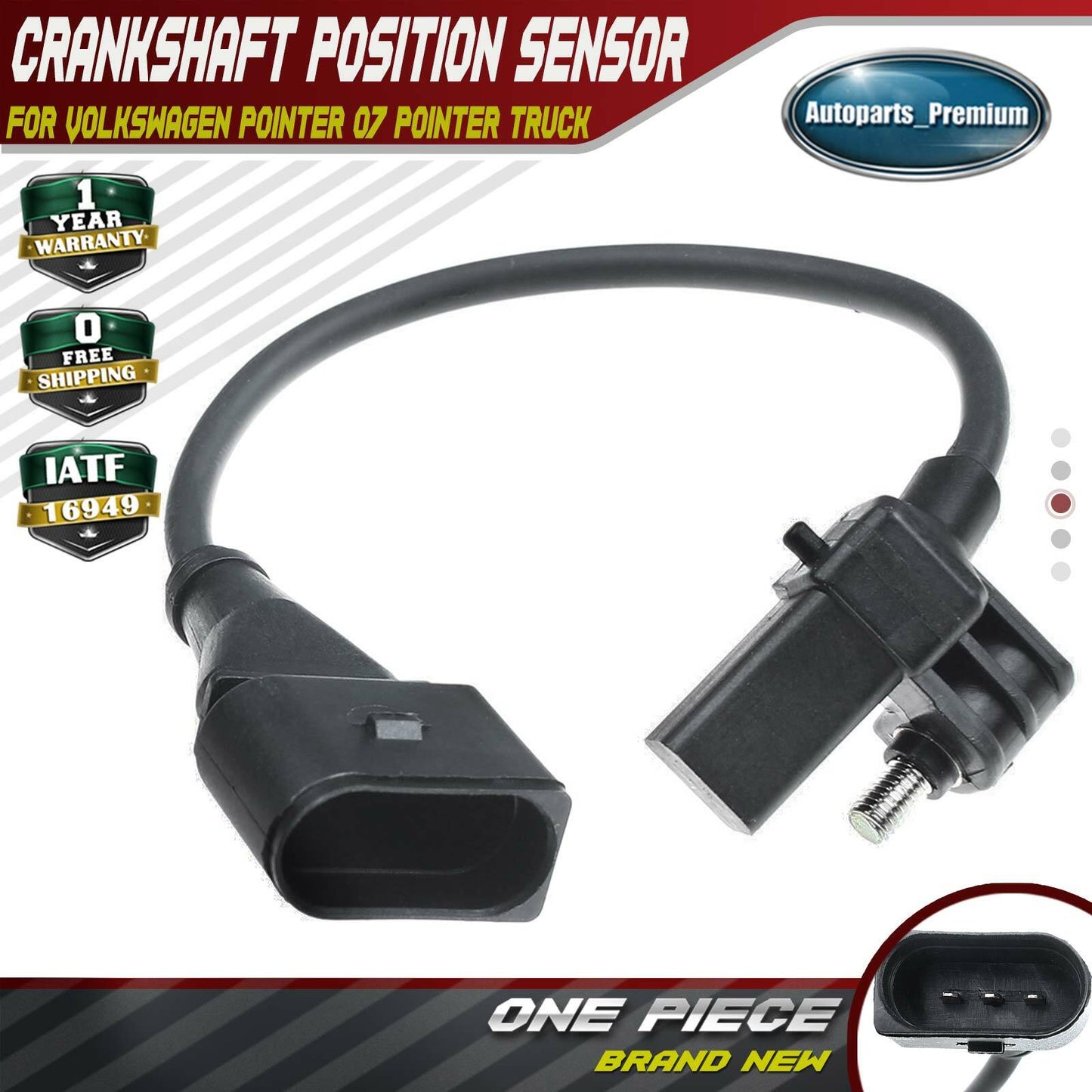 Crankshaft Position Sensor for Volkswagen Pointer 2007 Pointer Truck 2007-2010