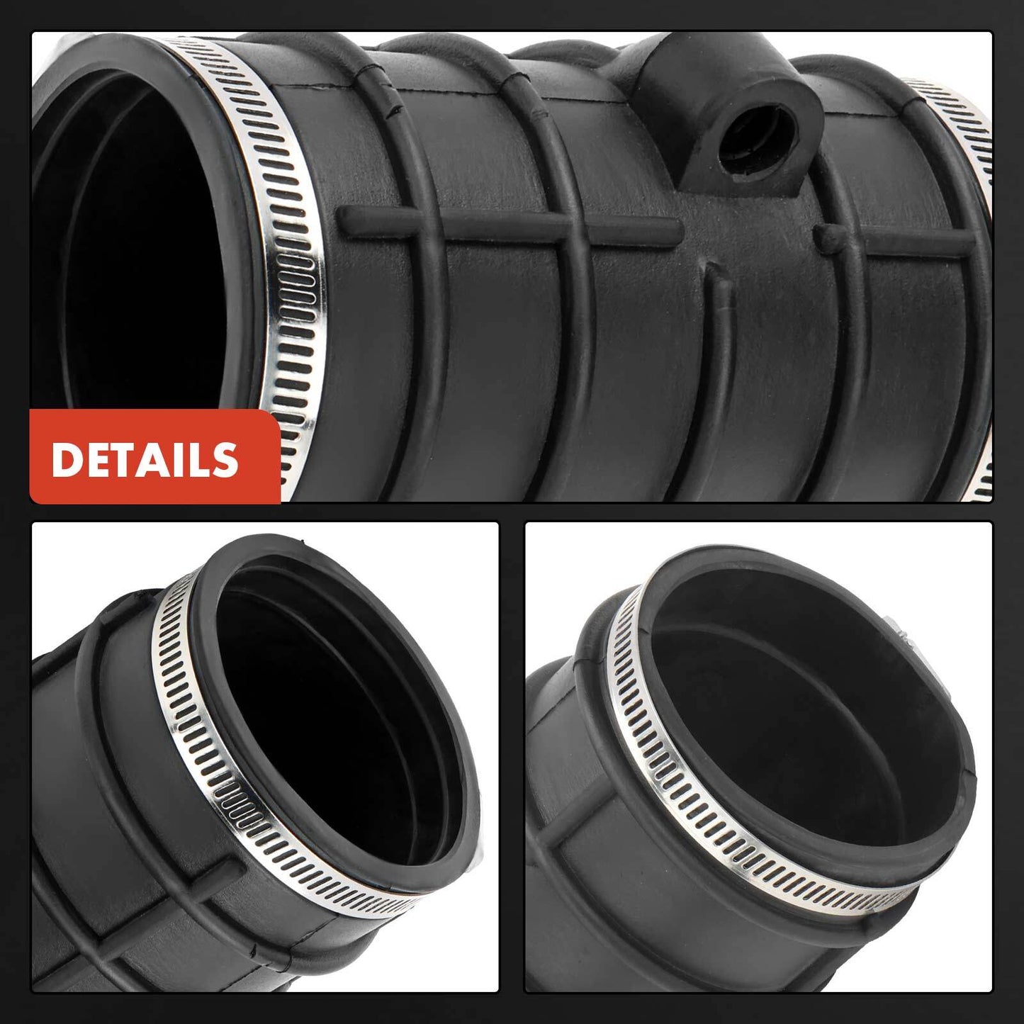 Engine Air Intake Hose with Hose Clamps for BMW E34 E32 535i 735i 735iL L6 3.5L