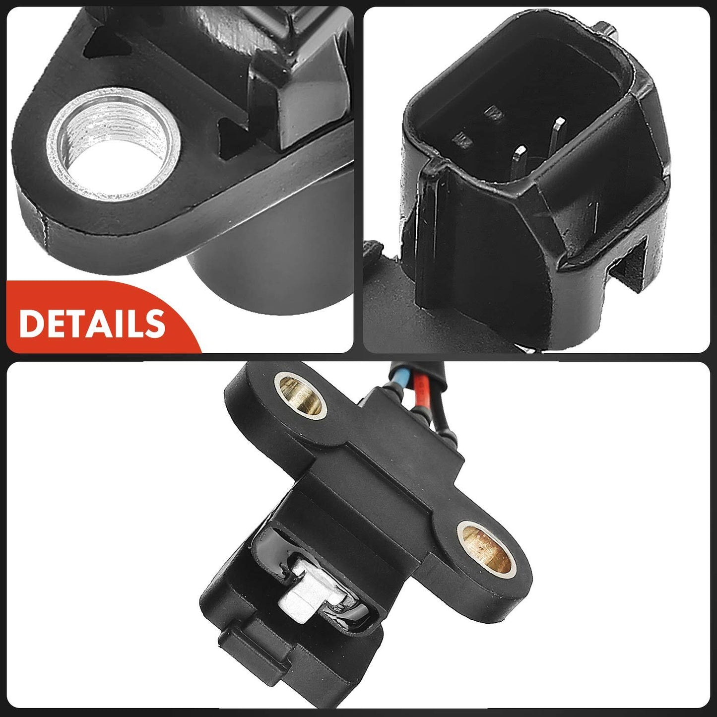 2x Camshaft & 1x Crankshaft Position Sensor for Mitsubishi Lancer 2005-2006 DOHC