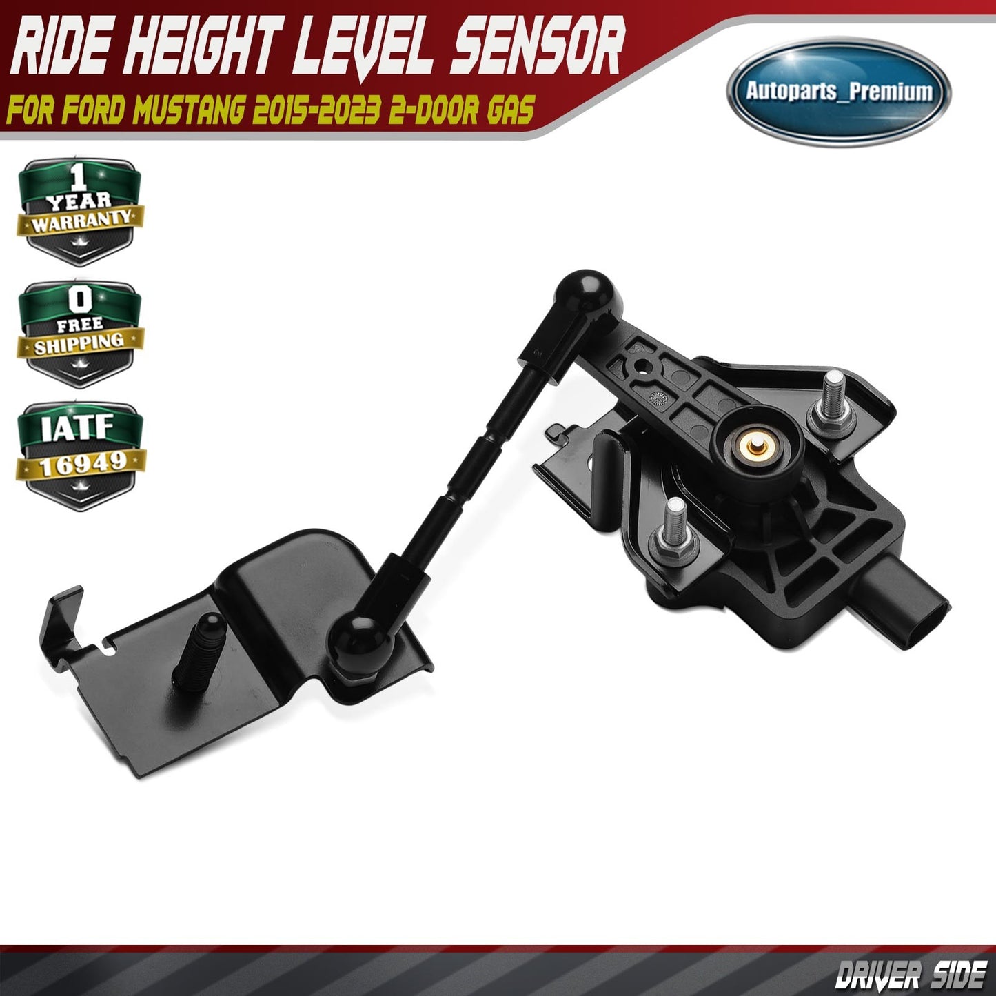 Left Driver Side Height Sensor for Ford Mustang 2015-2023 2-Door 2.3L FR3Z3C097E