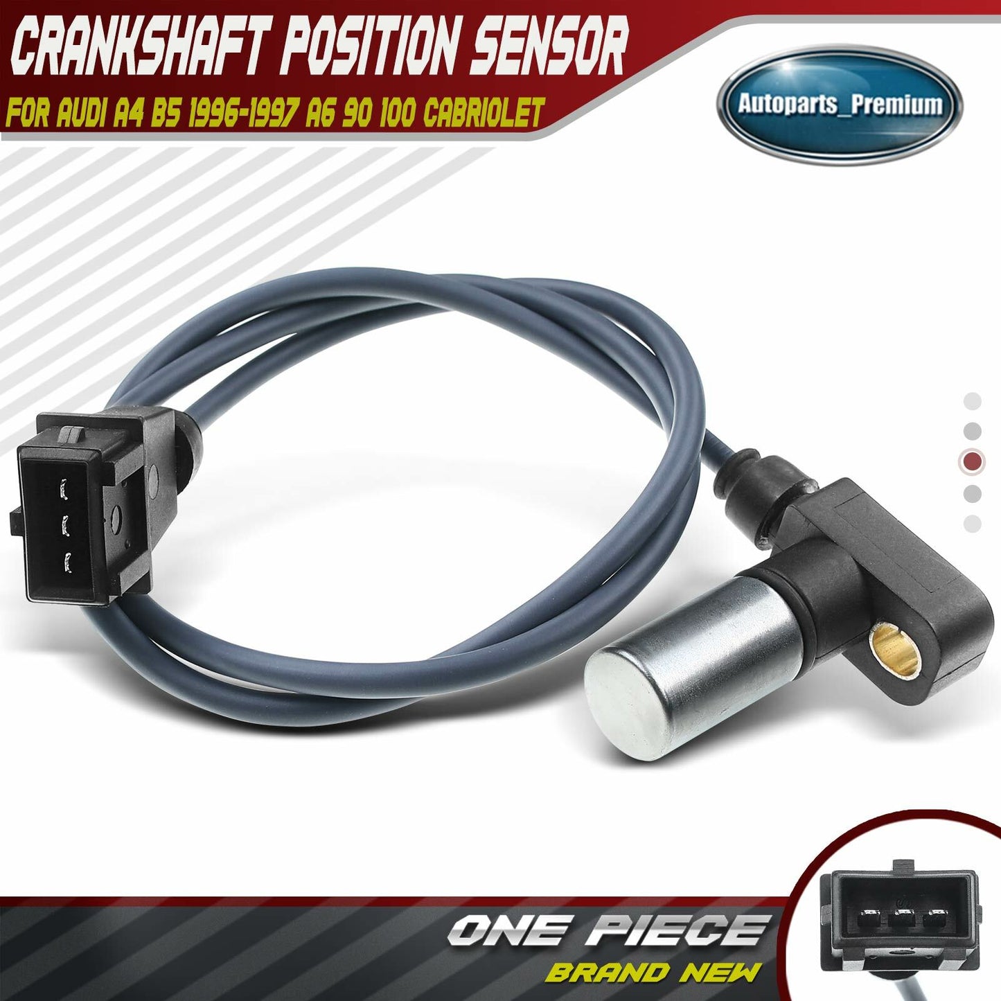 Engine Crankshaft Position Sensor for Audi A4 A6 100 Cabriolet V6 2.8L 078905375