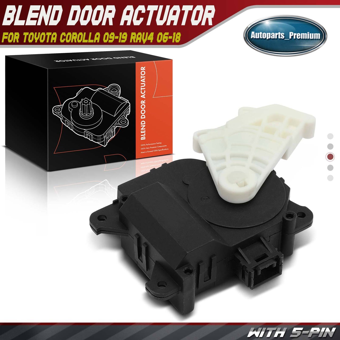 Main HVAC Heater Recirculation Door Actuator for Toyota Corolla 2009-2019 RAV4