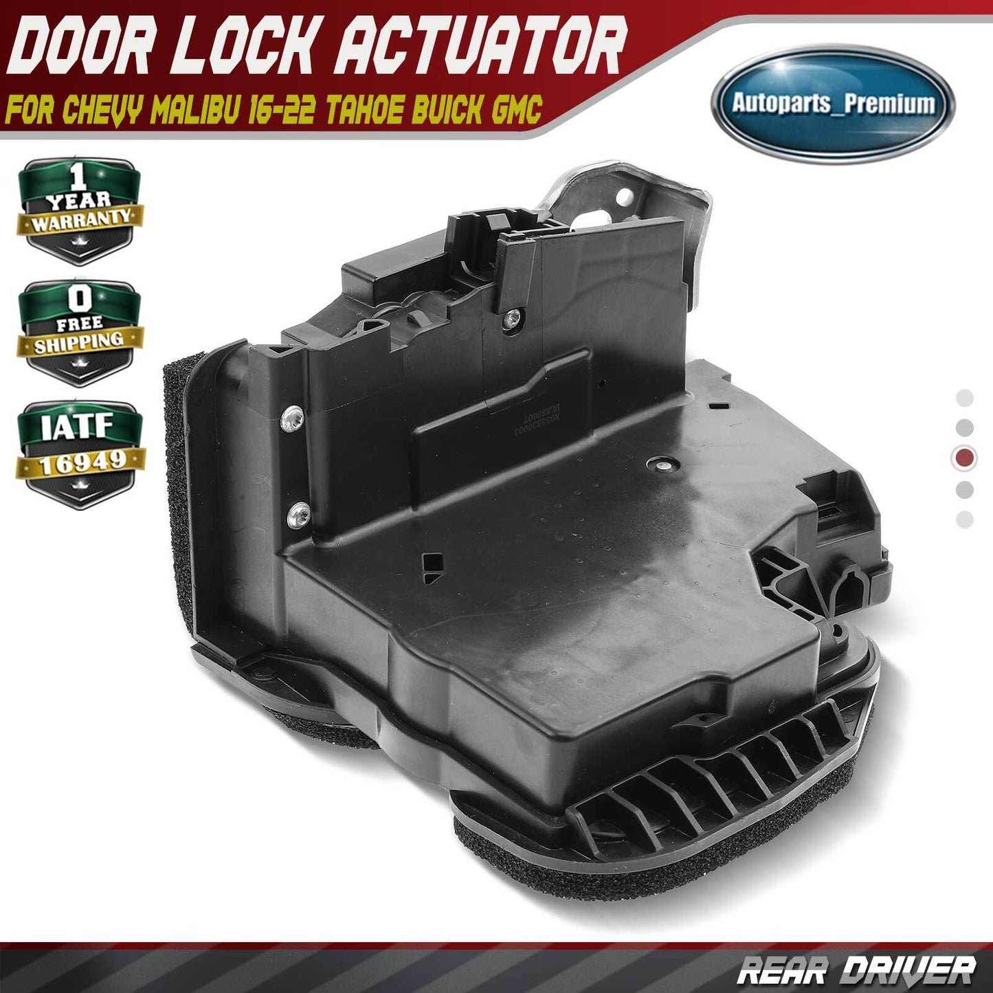 Rear Left Door Lock Actuator for Chevrolet Malibu 16-22 Suburban Tahoe Buick GMC