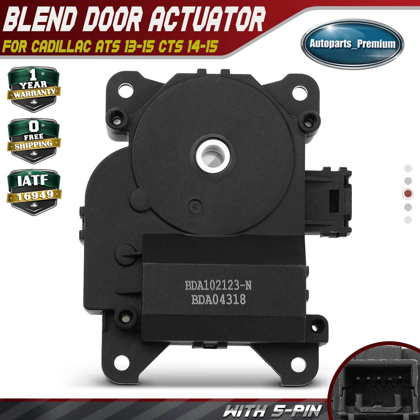 Heater Blend Air Door Actuator for Cadillac ATS 2013-2015 CTS 2014-2015 22799397