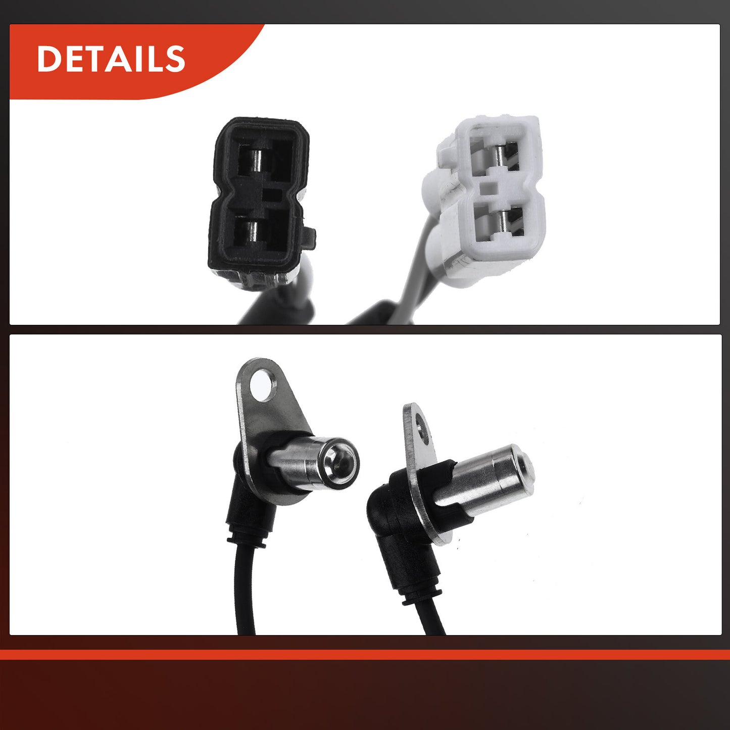 2Pcs Rear LH & RH ABS Wheel Speed Sensor for Suzuki Grand Vitara 2001 2005 XL-7