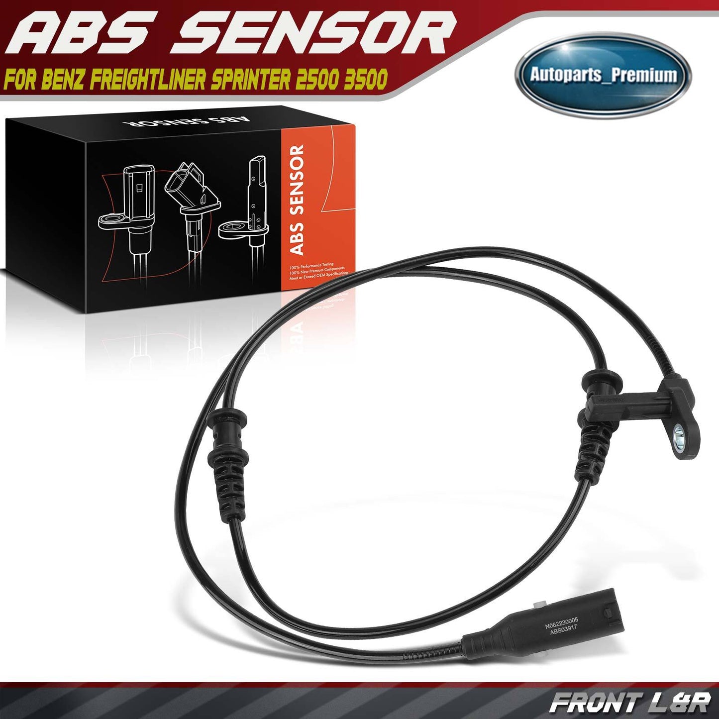 Front Left or Right ABS Wheel Speed Sensor for Mercedes-Benz Sprinter 2500 3500