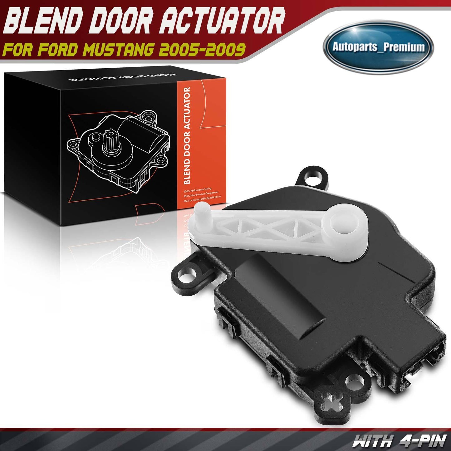 HVAC A/C Heater Blend Door Actuator for Ford Mustang 05-09 6R3Z19E616B 604-233