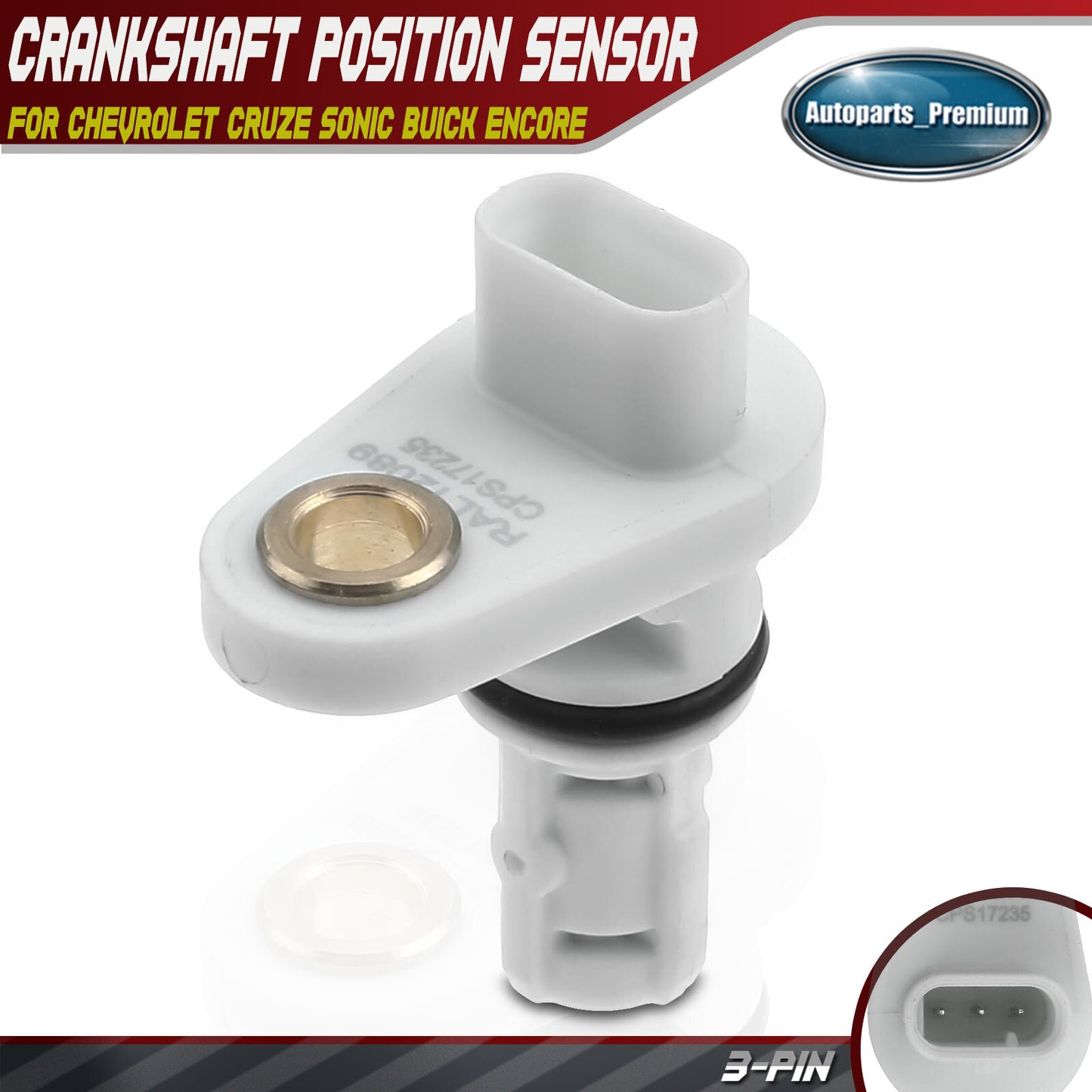 Engine Crankshaft Position Sensor for Chevrolet Cruze Sonic Buick Encore L4 1.4L