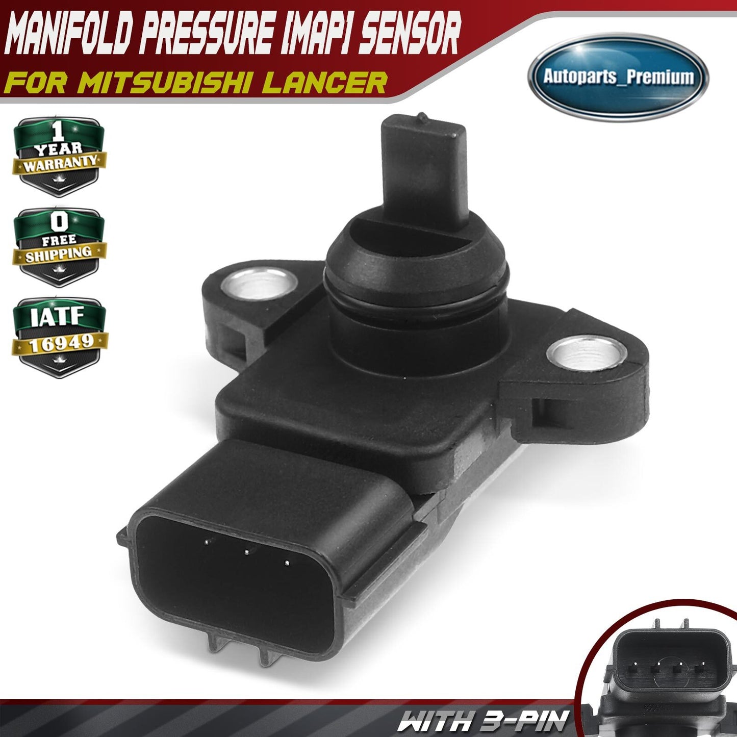 New Manifold Absolute Air Pressure Map Sensor for Mitsubishi Lancer MN143855