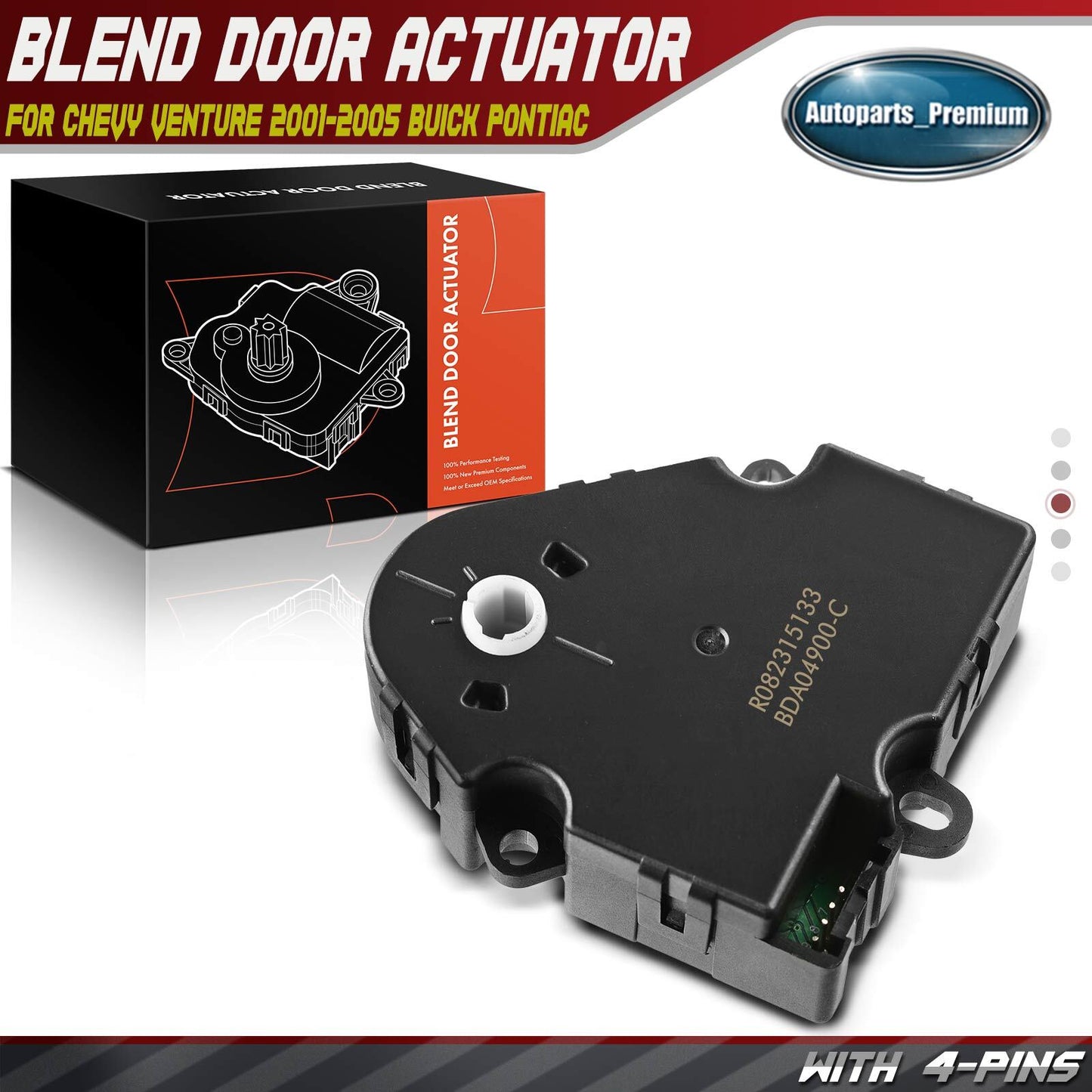 HVAC Blend Door Actuator for Buick Chevrolet Oldsmobile Pontiac Venture 01-2007