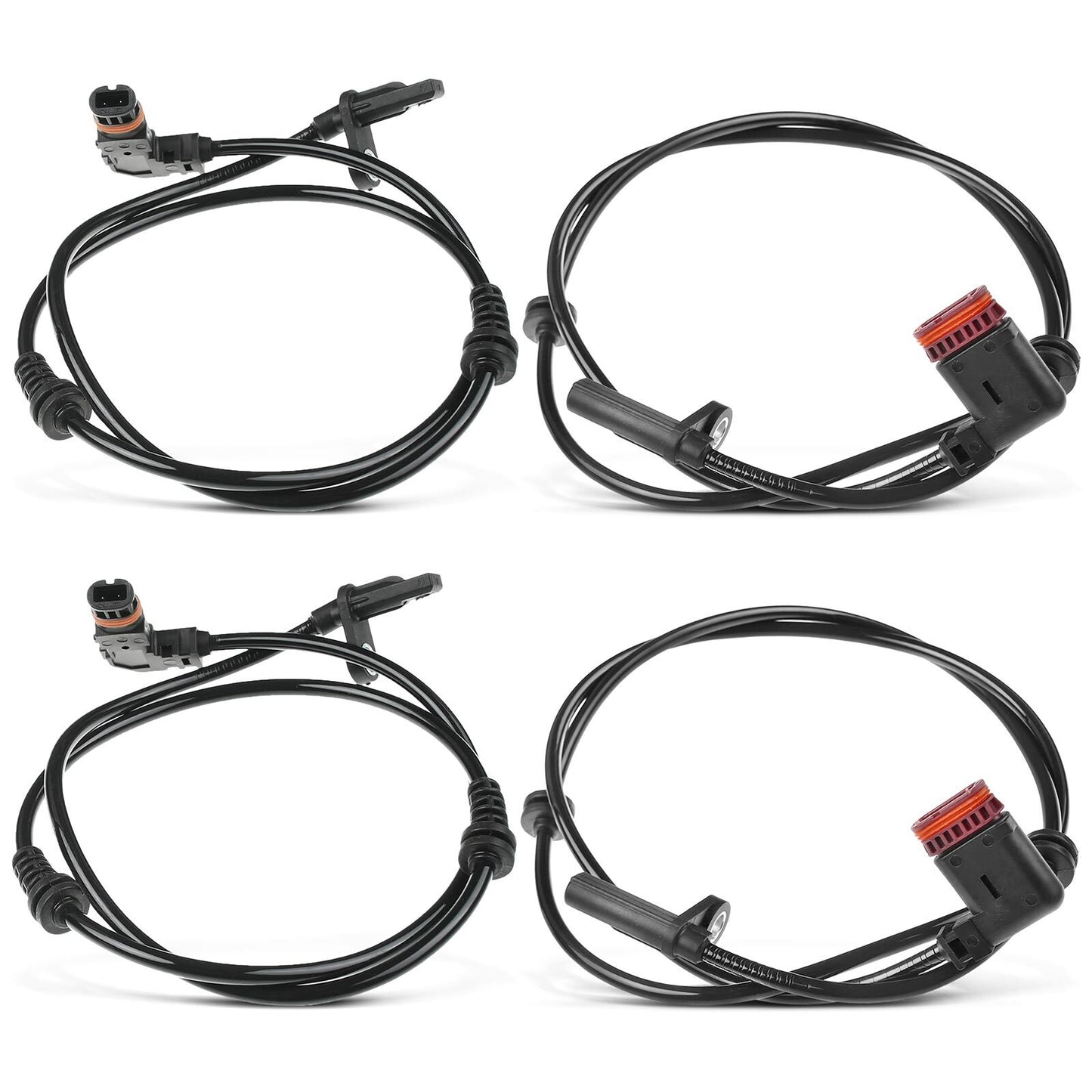 4x Front & Rear ABS Wheel Speed Sensor for Mercedes-Benz GLK350 X204 10-11 3.5L