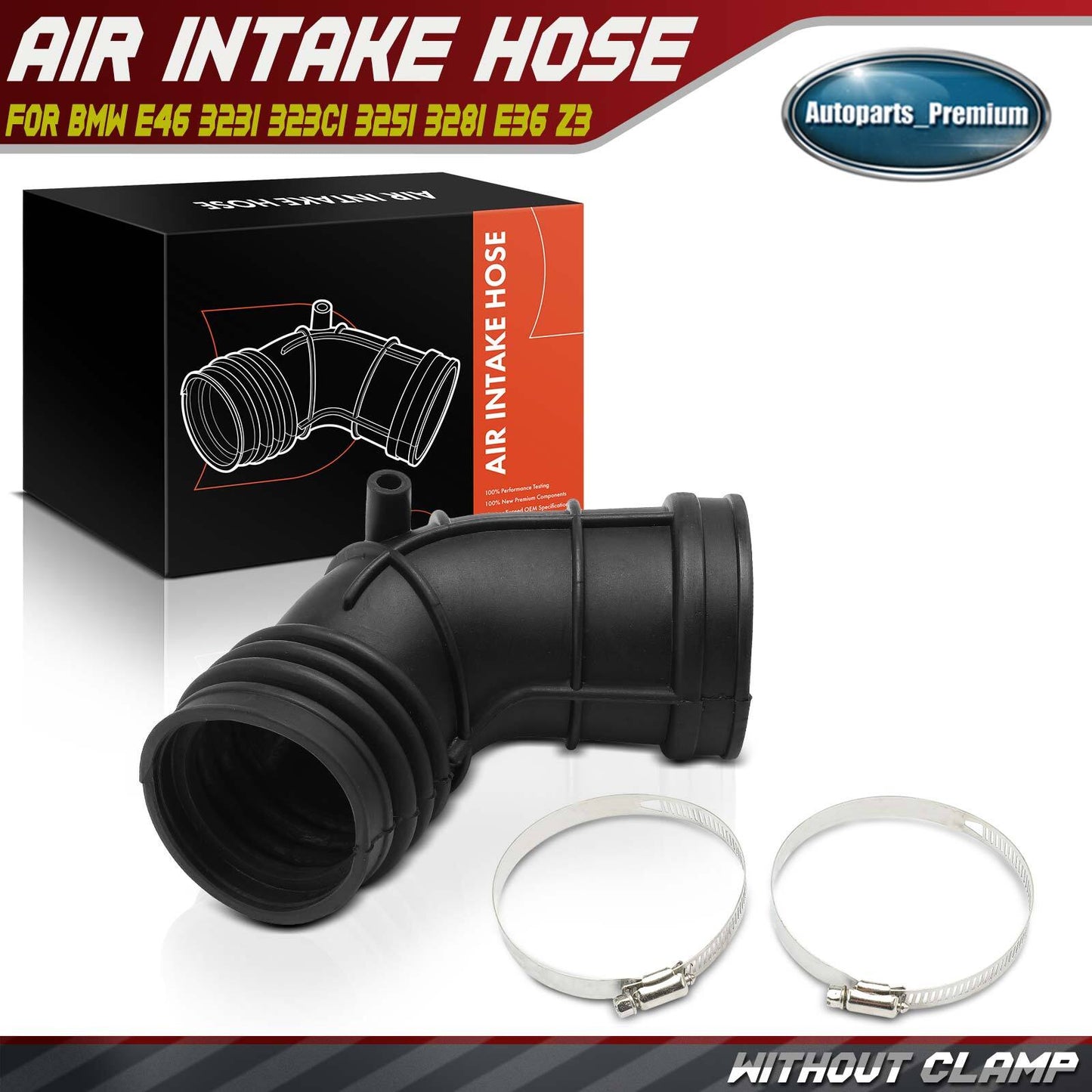 Air Intake Hose Boot for BMW E46 323i 323Ci 325i 328i E36 Z3 M52 M54 13541705209