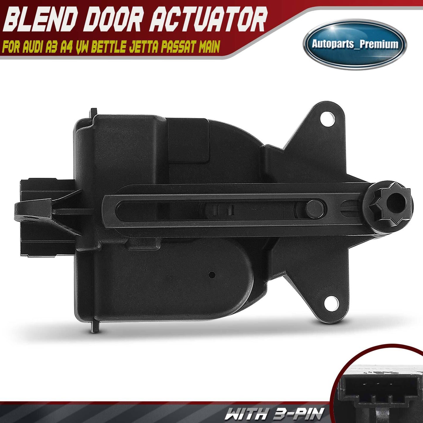 Main Recirculation Door Actuator for Audi A4 1996-2001 VW Bettle Jetta Passat