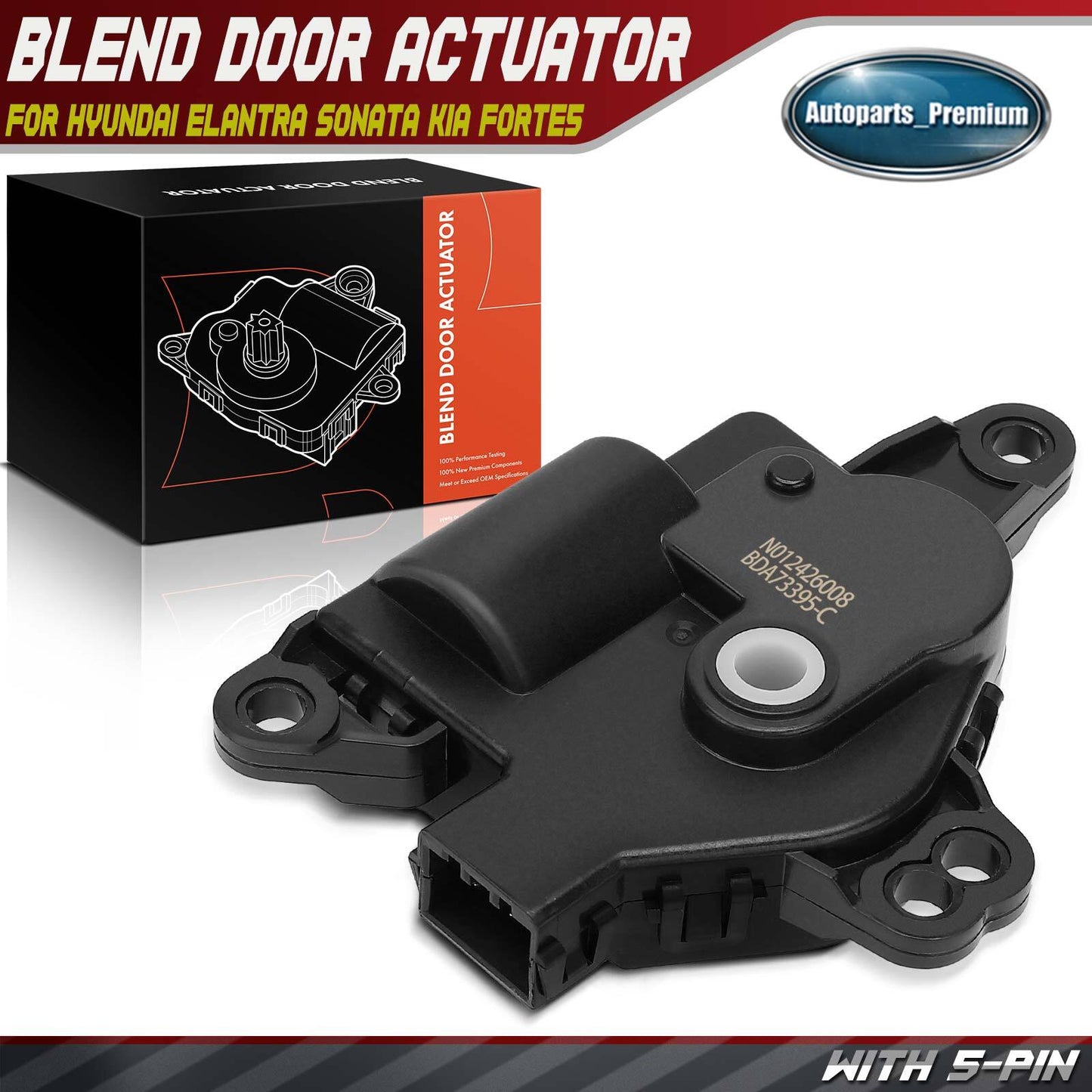HVAC Blend Door Actuator for Hyundai Elantra Sonata Kia Cadenza Forte5 Sorento