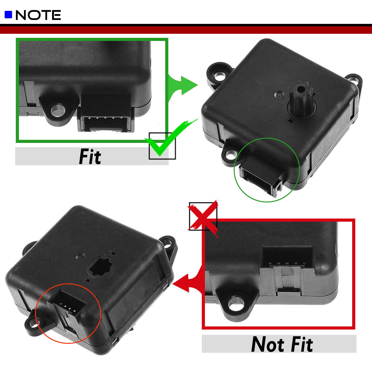 AC Heater Blend Door Actuator for Hummer H3 Saturn Sky Pontiac Solstice10397102