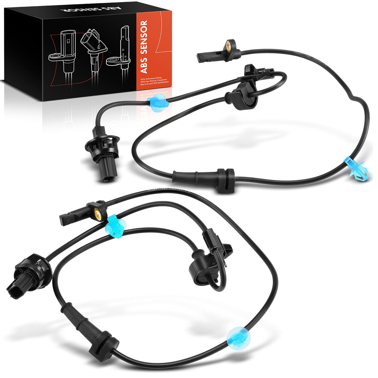 2x Front LH & RH ABS Wheel Speed Sensor for Honda Passport 19-25 Pilot Acura MDX
