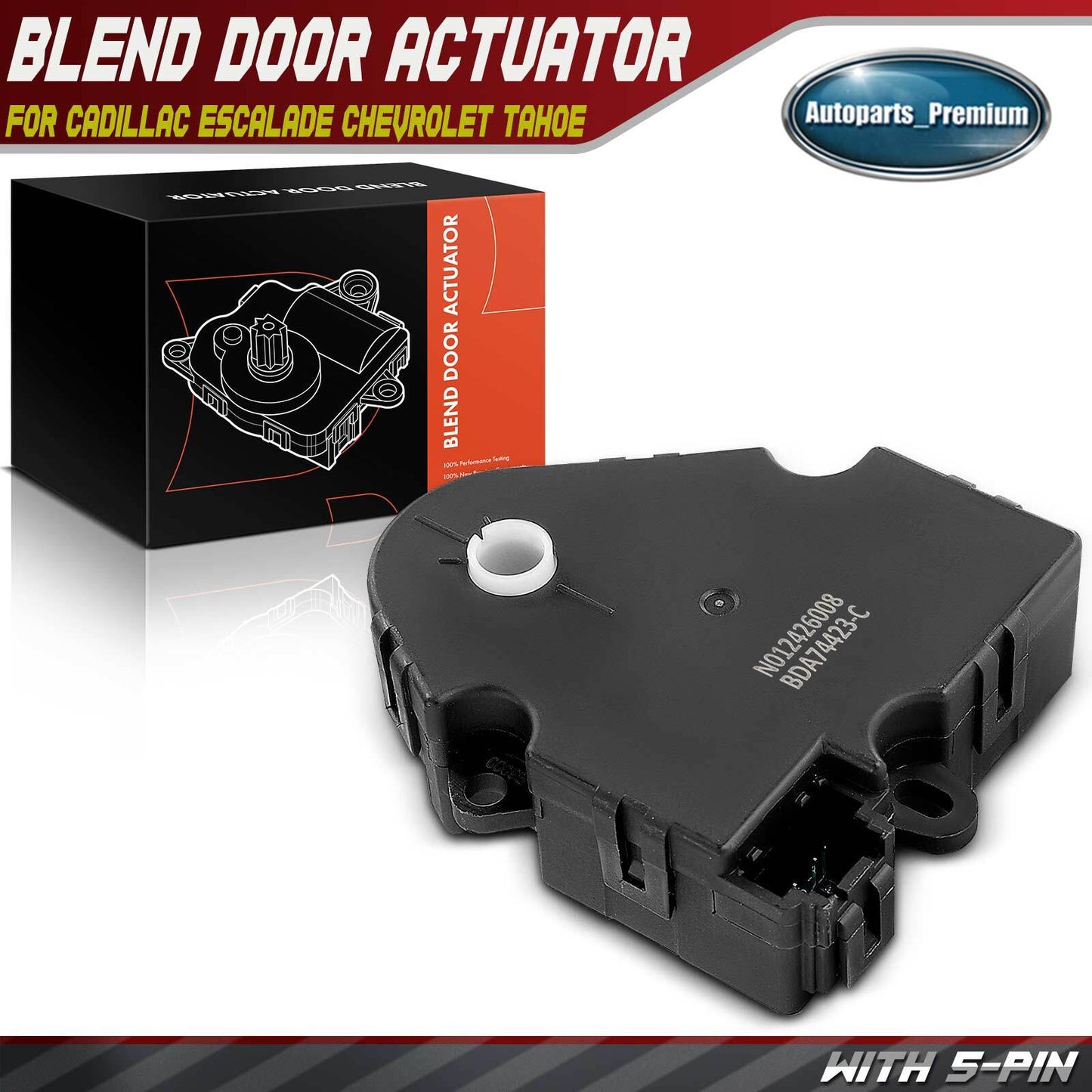 HVAC Heater Blend Door Actuator for Cadillac Escalade Chevrolet Tahoe GMC Yukon