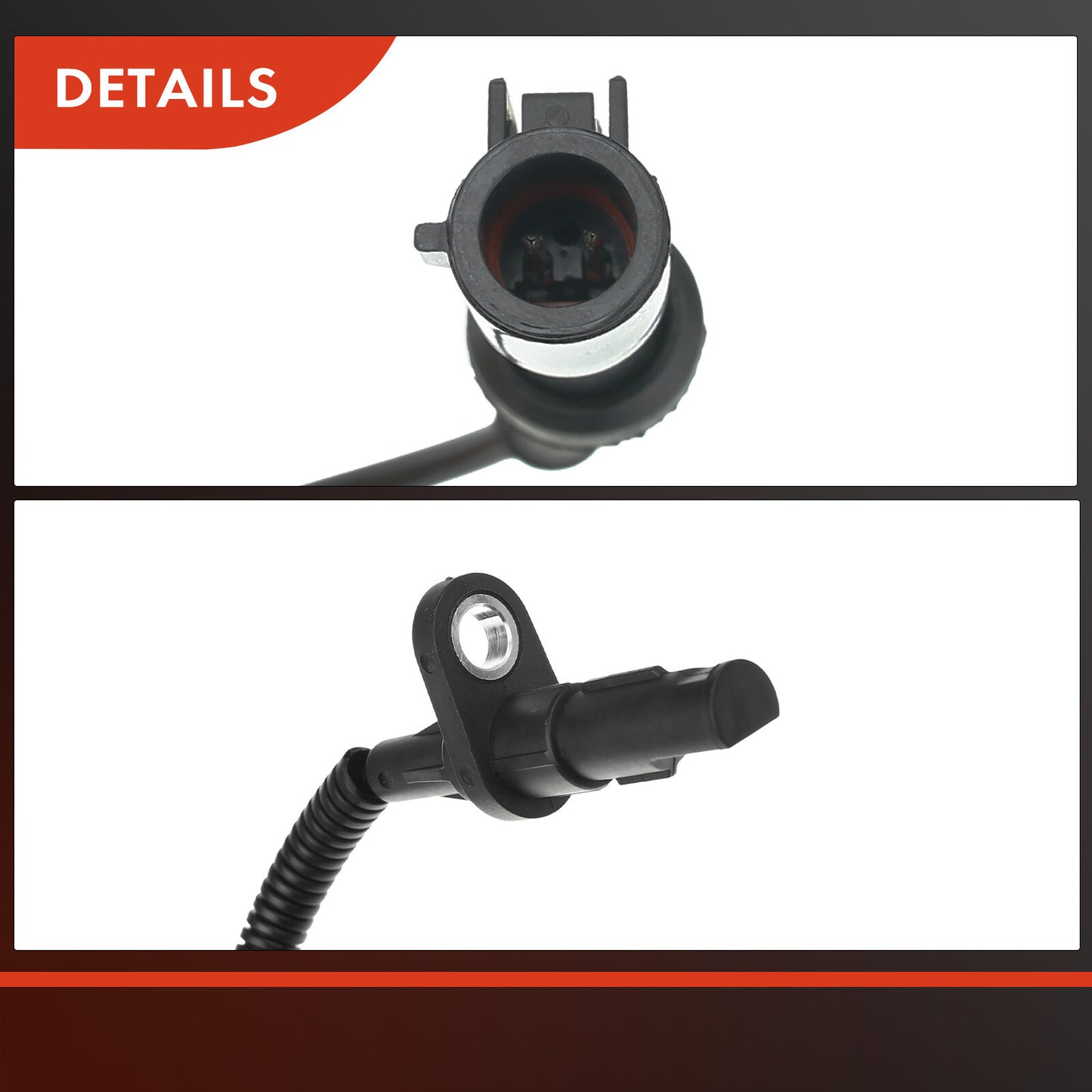 2x ABS Wheel Speed Sensor 2 Pins for Ford Mustang 2005-2010 Front Left & Right