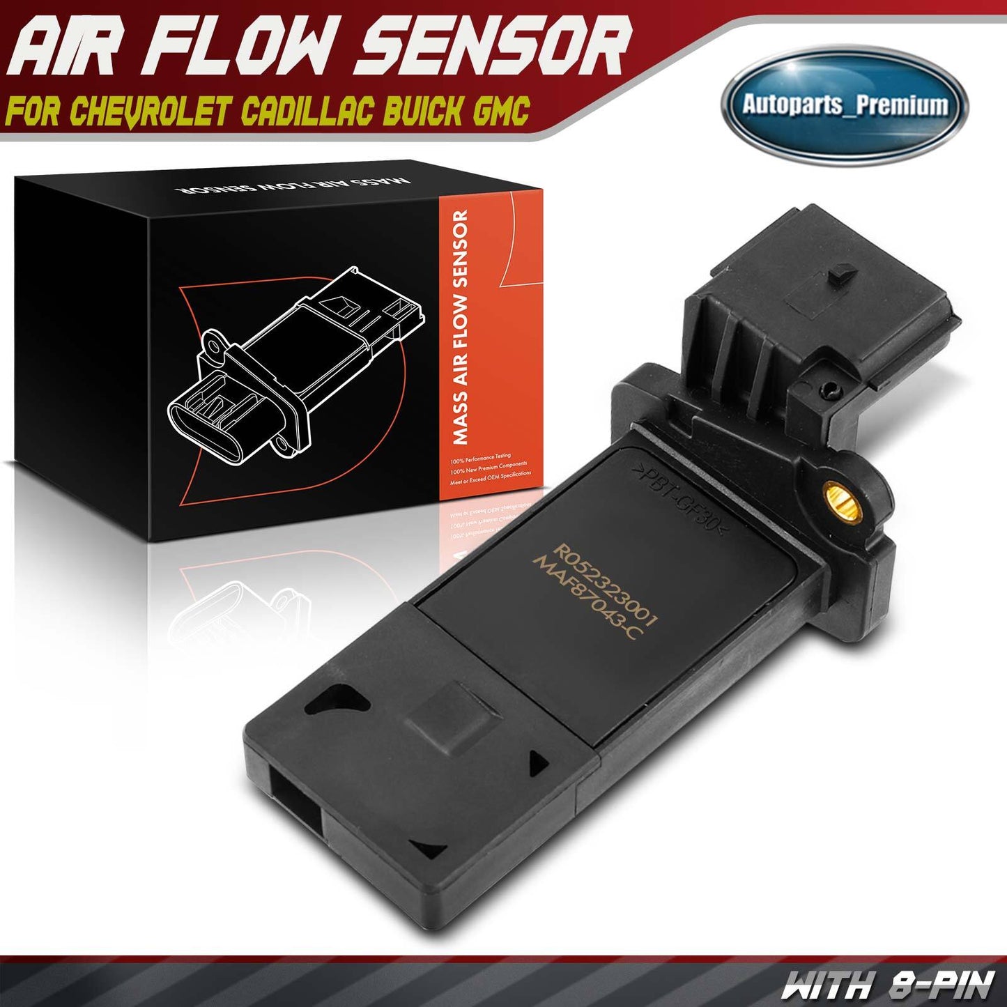 Mass Air Flow Sensor for Chevy Silverado 1500 GMC Sierra Buick Cadillac 23262343
