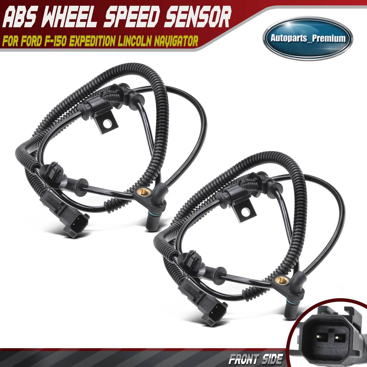Front ABS Wheel Speed Sensor for Ford F-150 15-20 Expedition Lincoln Navigator
