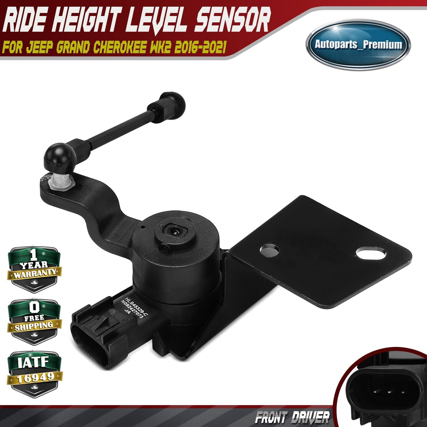 Front Driver Left Ride Height Sensor for Jeep Grand Cherokee WK2 2016-2021 GAS