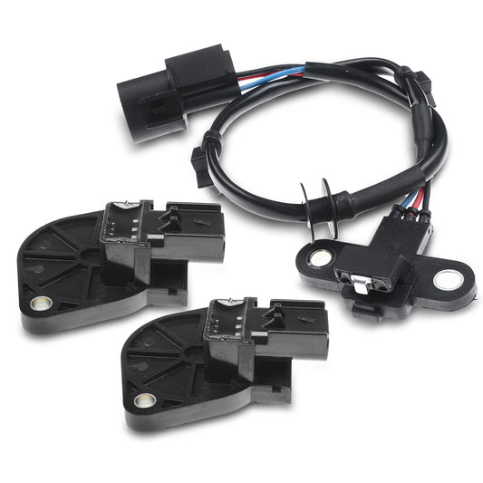 2x Camshaft & 1x Crankshaft Position Sensor for Mitsubishi Eclipse 97-99 2.0L