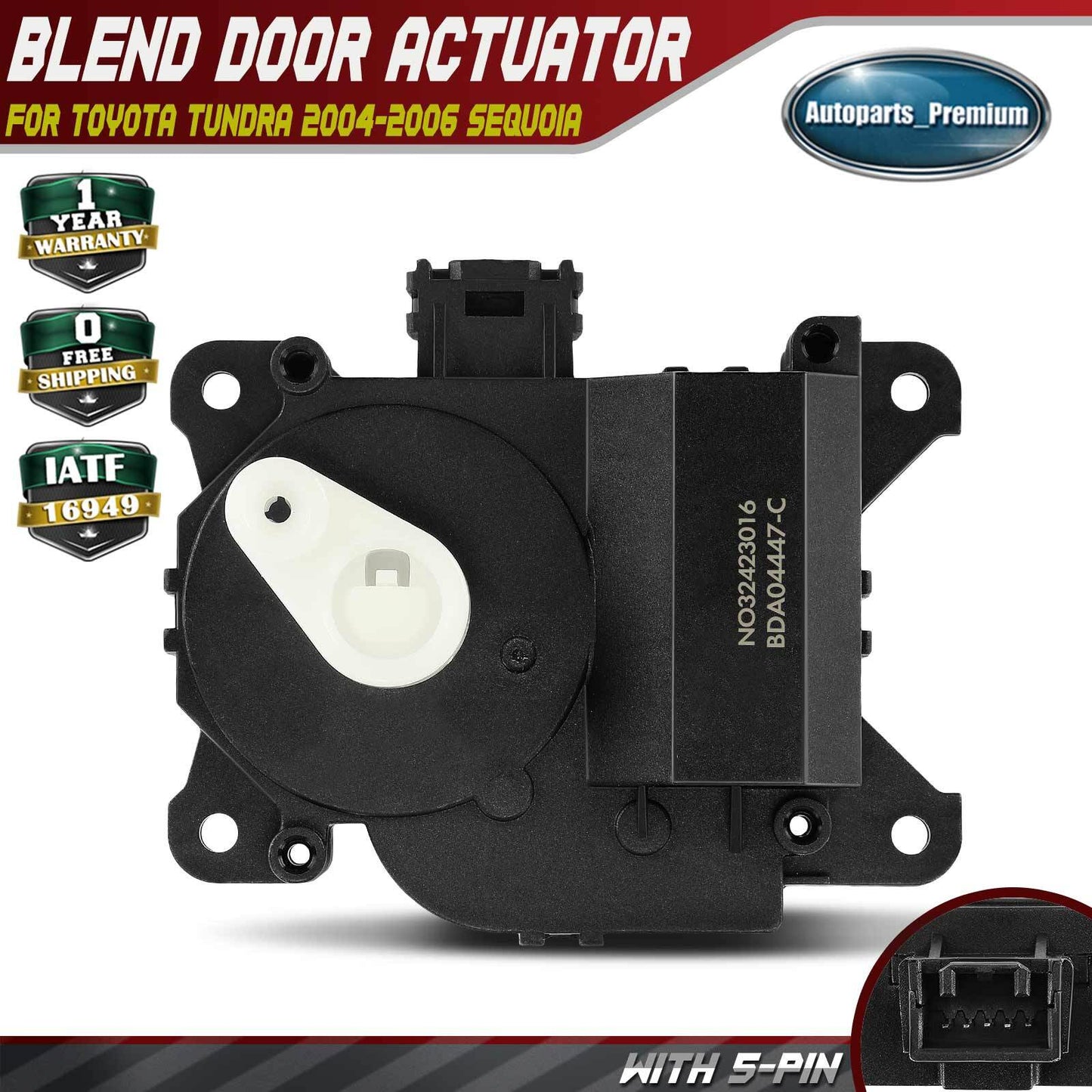 HVAC Recirculation Door Actuator for Toyota Sequoia 2001-2007 Tundra 2004-2006