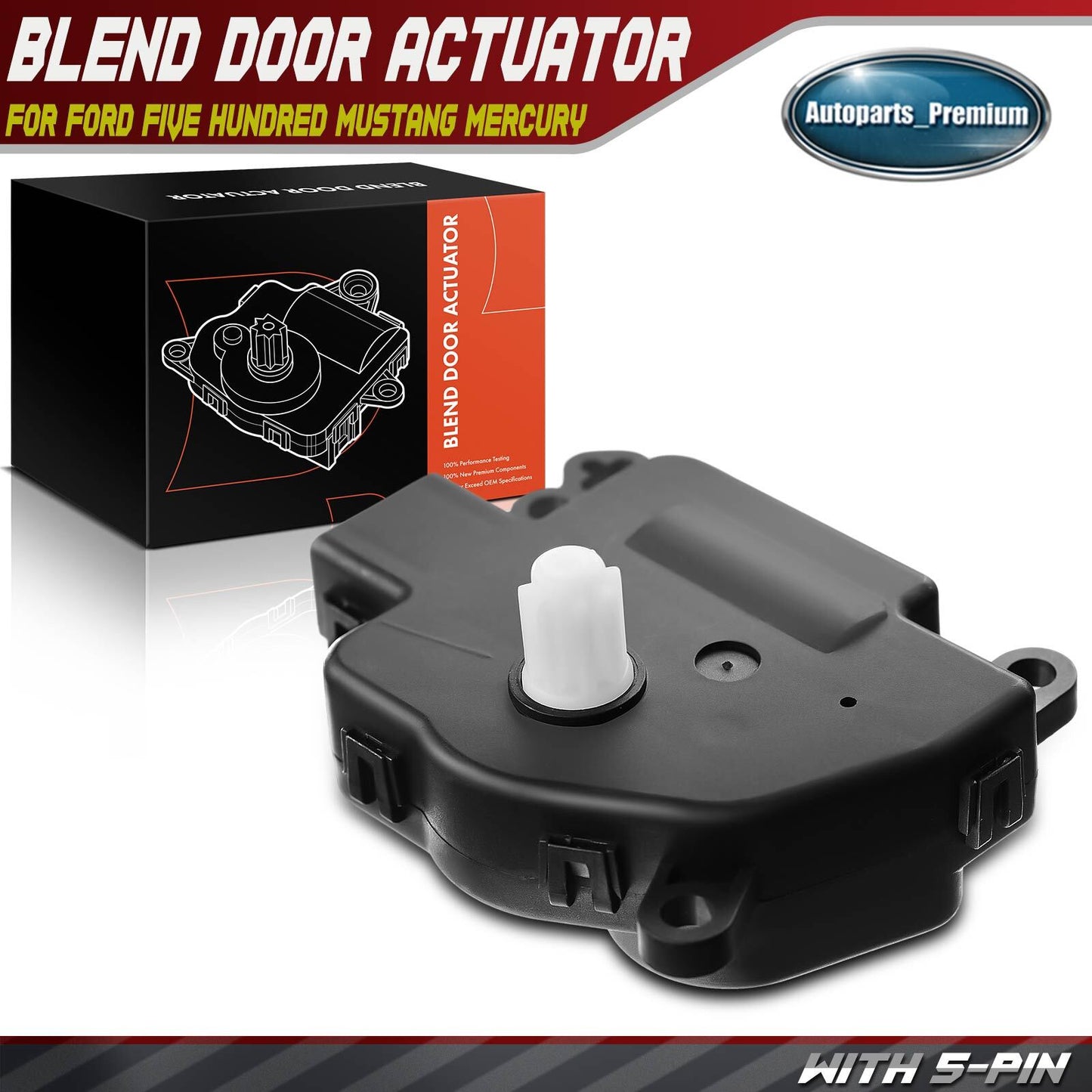HVAC Heater Blend Door Actuator for Ford Five Hundred Freestyle Mustang Mercury