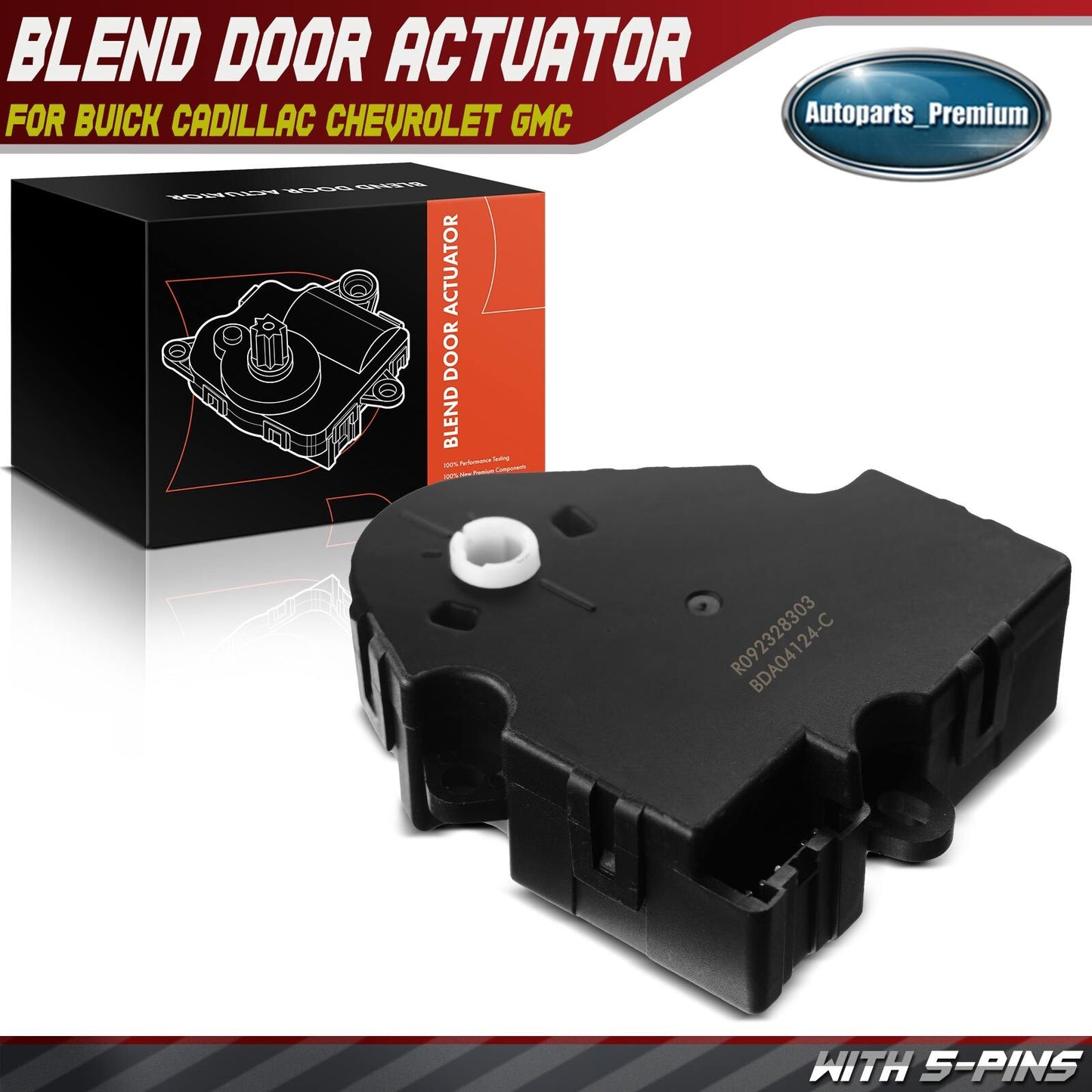 HVAC Heater Blend Door Actuator for Buick Cadillac Chevrolet GMC 88-94 89018368
