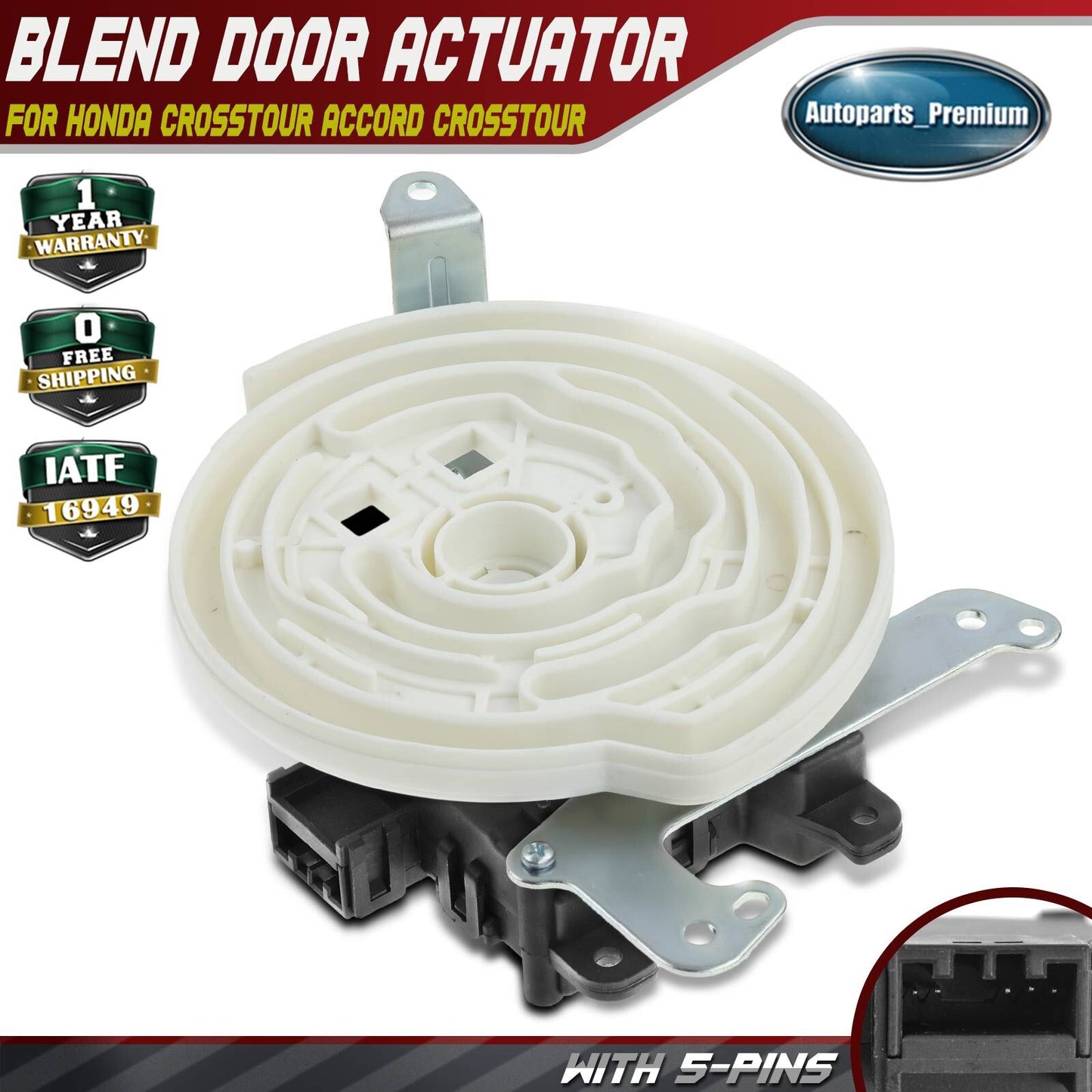 HVAC Blend Door Actuator for Honda Crosstour 2012-15 Accord Crosstour 2010 2011