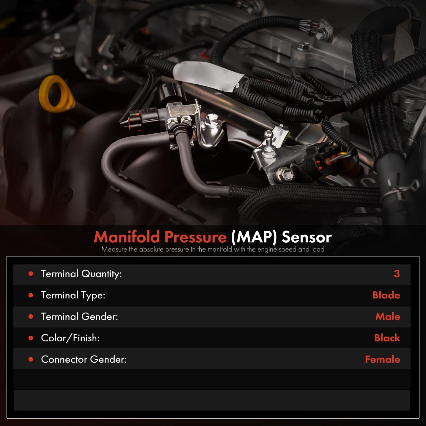 Manifold Pressure (MAP) Sensor for Mercedes-Benz C230 CL55 AMG Chrysler Dodge