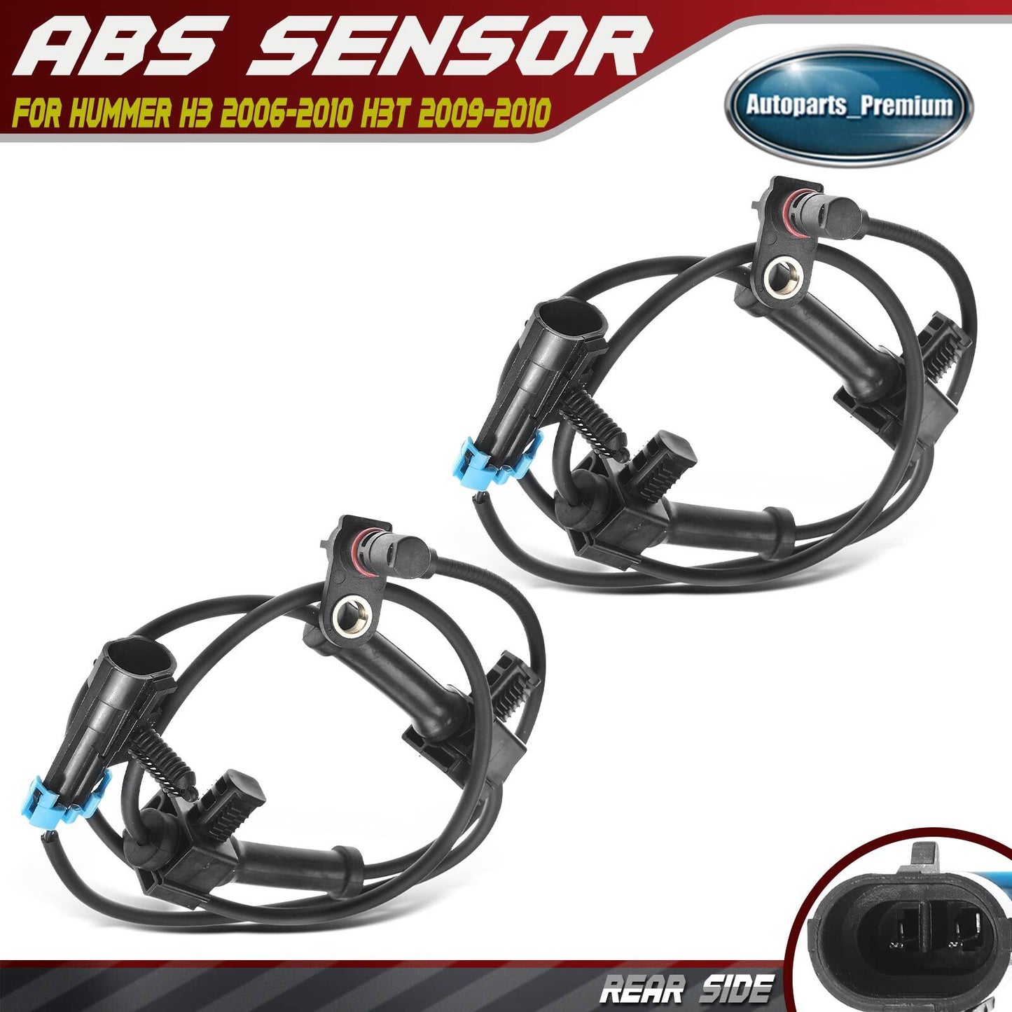 2x ABS Wheel Speed Sensors for Ford Crown Victoria Lincoln Town Car Front Sides