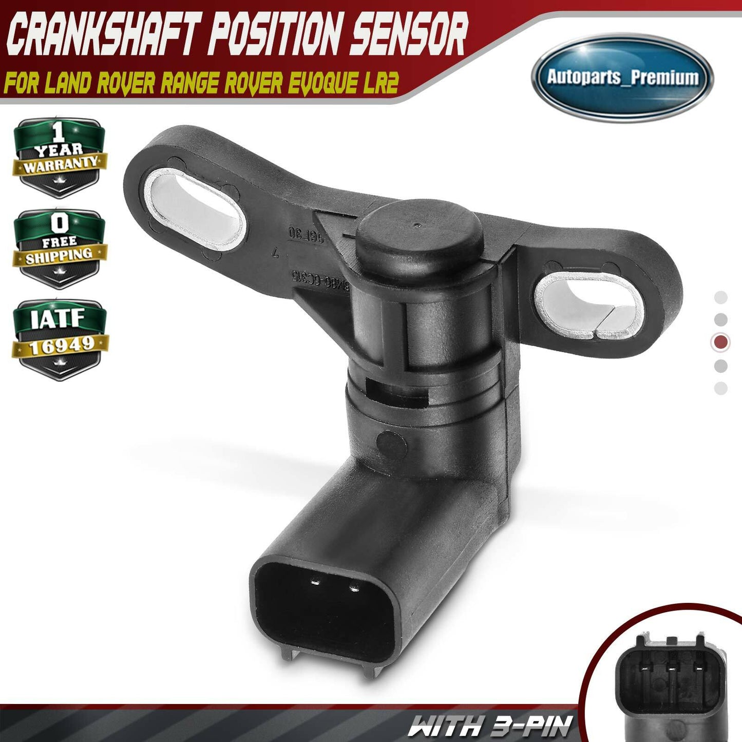 Crankshaft Position Sensor for Land Rover LR2 2013 Range Rover Evoque 12-13 2.0L