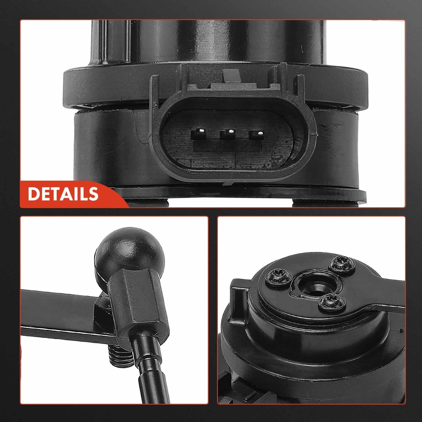 Front Right Passenger Ride Height Level Sensor w/ 3-Pin for Cadillac ATS CTS RWD