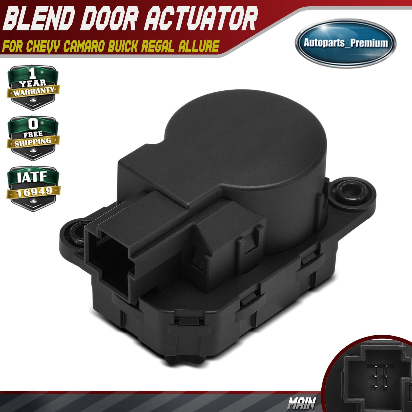 Main Air Inlet/Mode HVAC Blend Door Actuator for Chevy Camaro Buick Regal Allure
