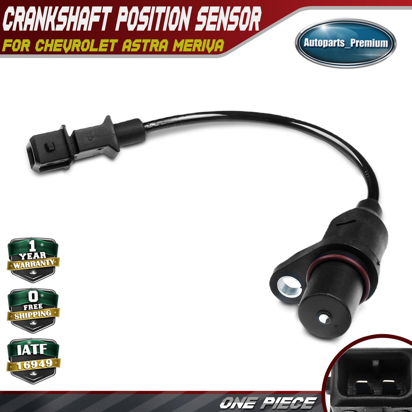 Crankshaft Position Sensor for Hyundai Accent 2000-2005 Dodge Verna L4 1.5L 1.6L