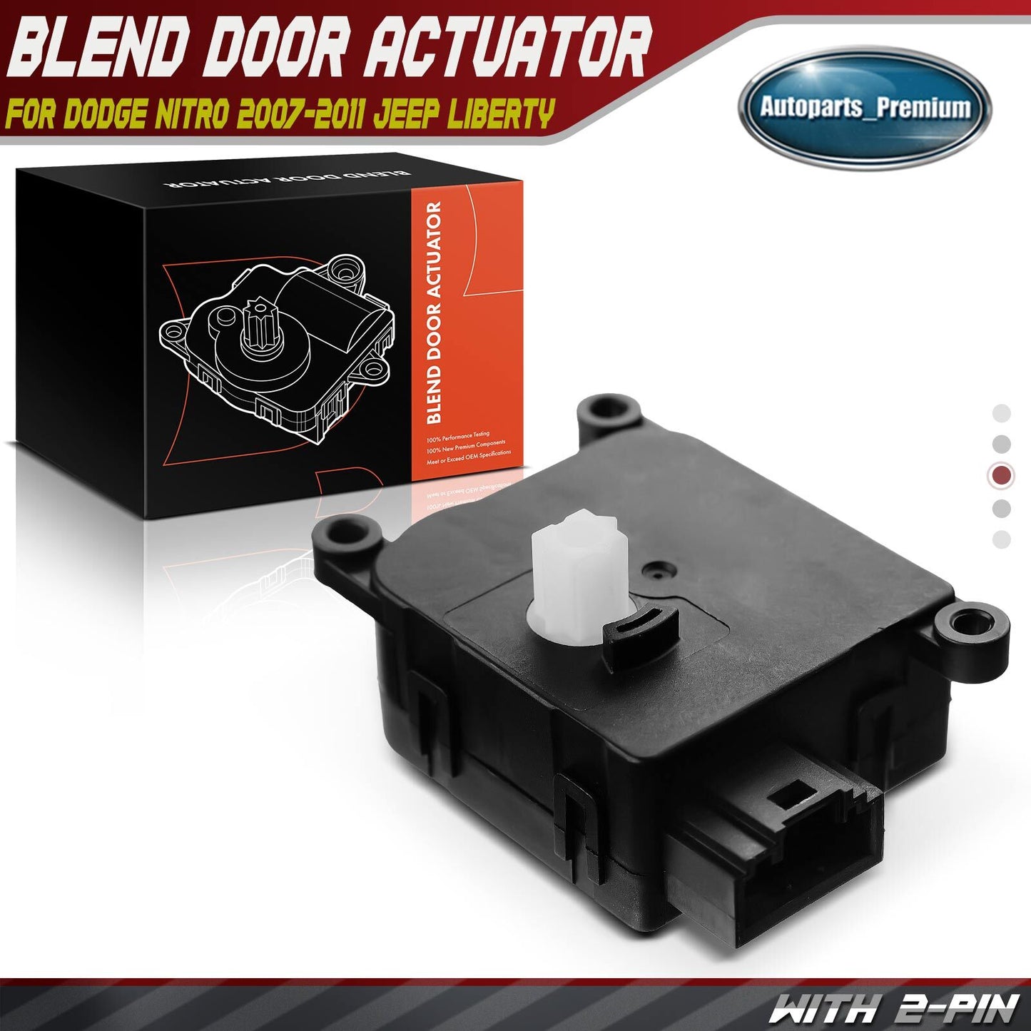AC Heater Blend Door Actuator for Jeep Liberty 2008-2012 Dodge Nitro 2007-2011
