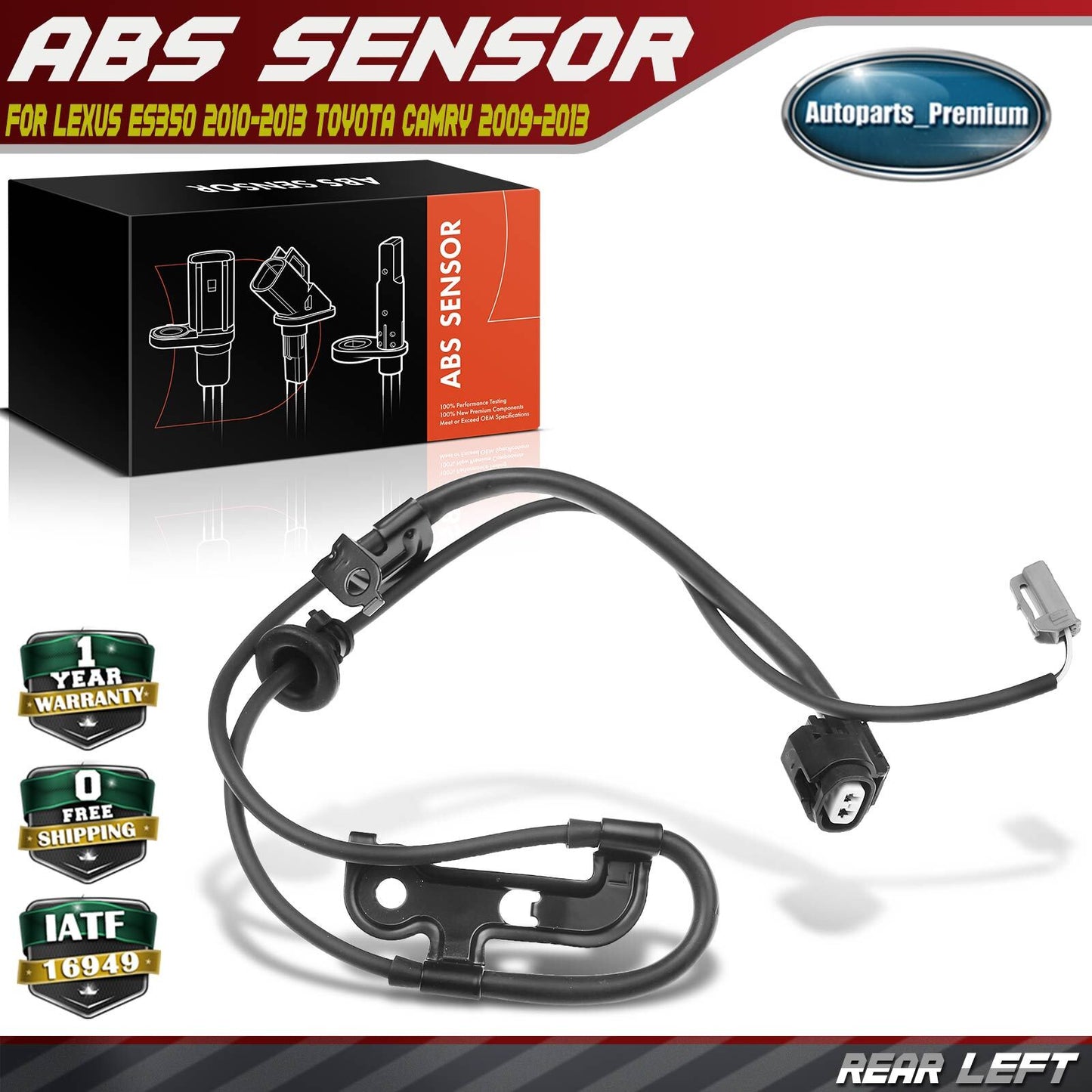 ABS Wheel Speed Sensor for Toyota Camry Avalon Lexus ES350 2010-2013 Rear Left