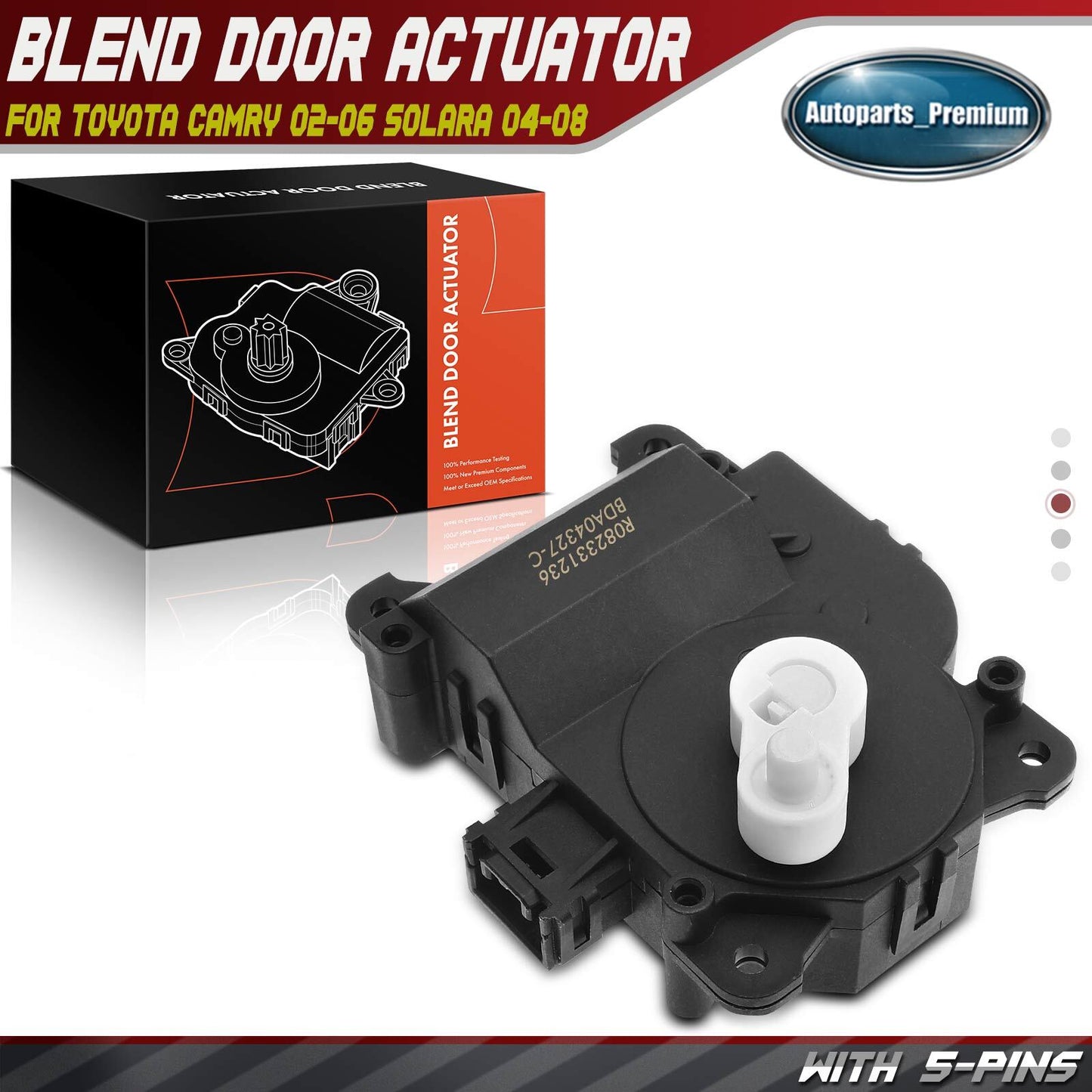 Blend Air Door Actuator for Toyota Camry 2002-2006 Solara 2004-08 Recirculation