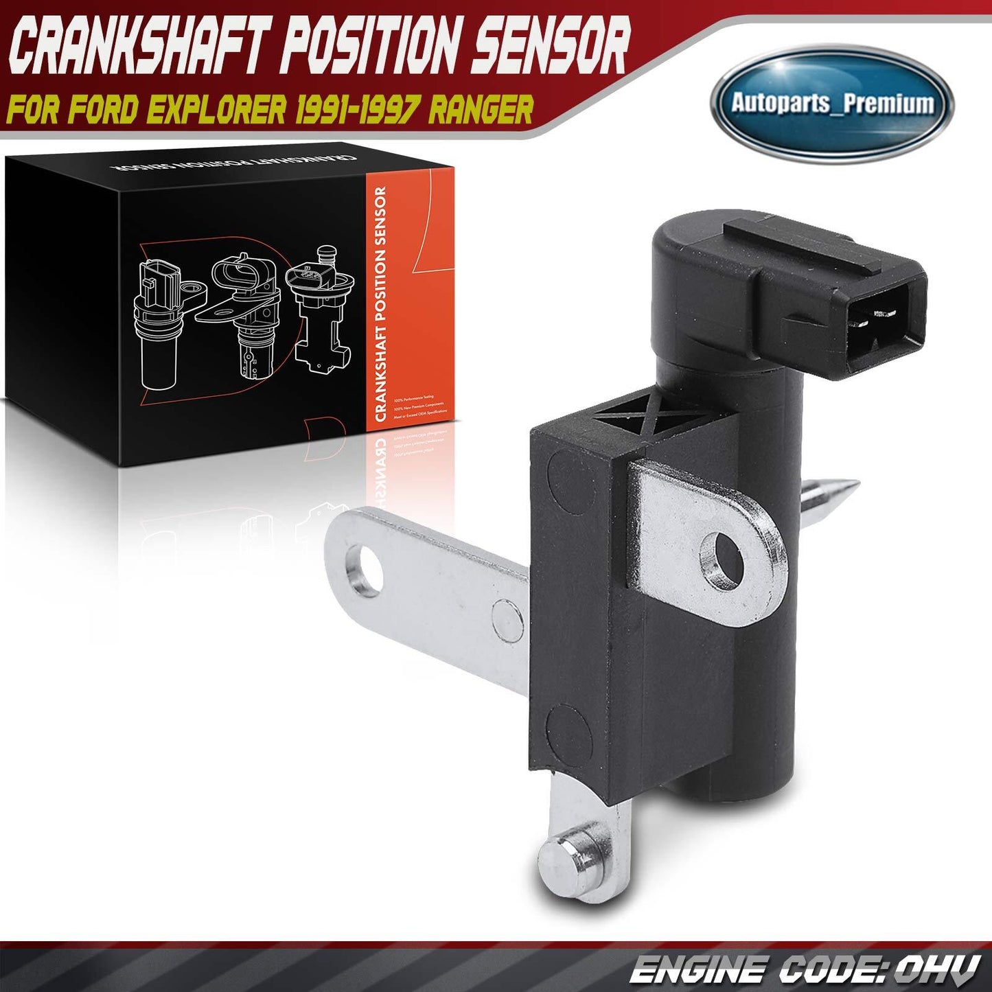 Crankshaft Position Sensor for Ford Explorer 1991-1997 Ranger 1990-1997 4.0L OHV