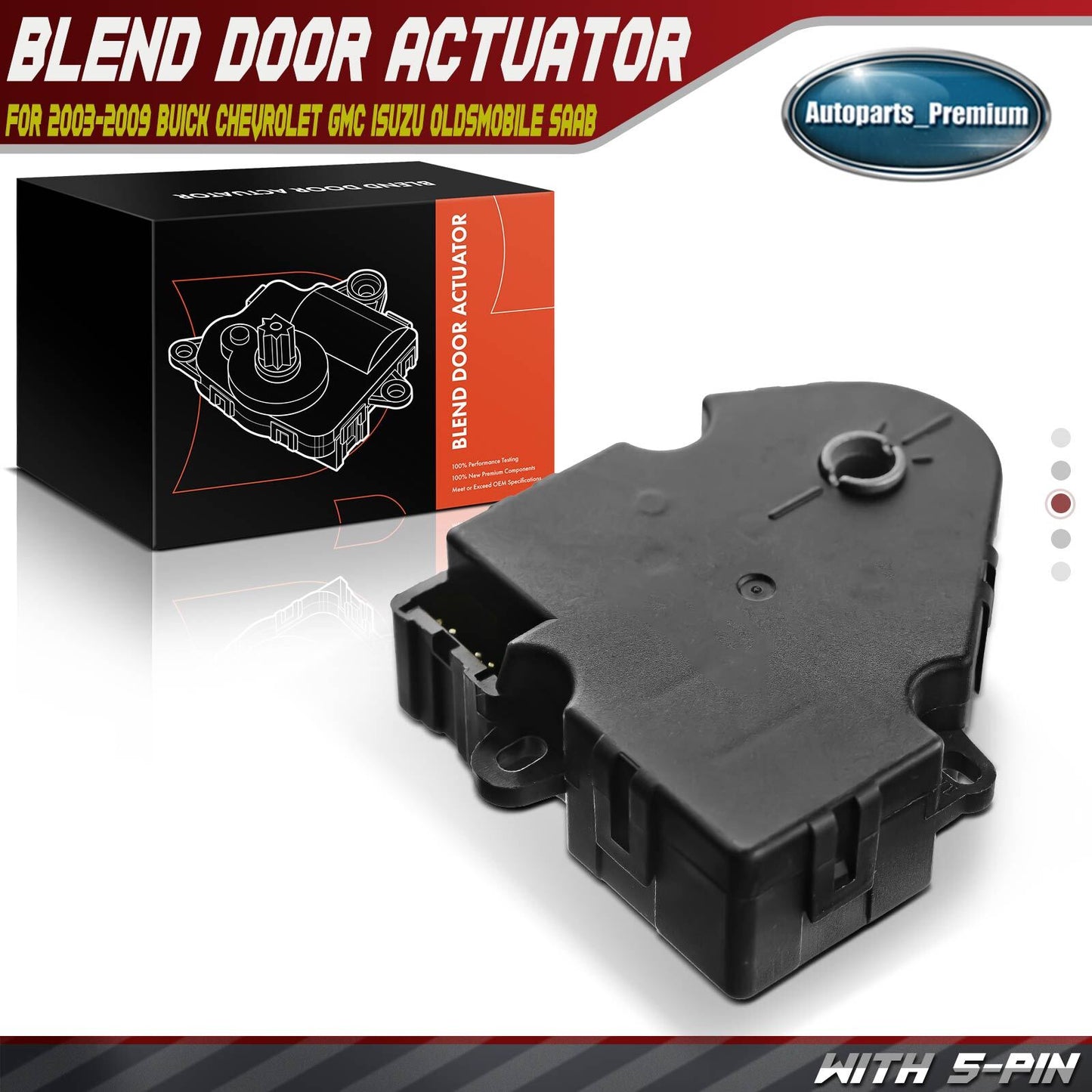 HVAC Heater Blend Door Actuator for Buick Oldsmobile Saab Chevrolet GMC Isuzu