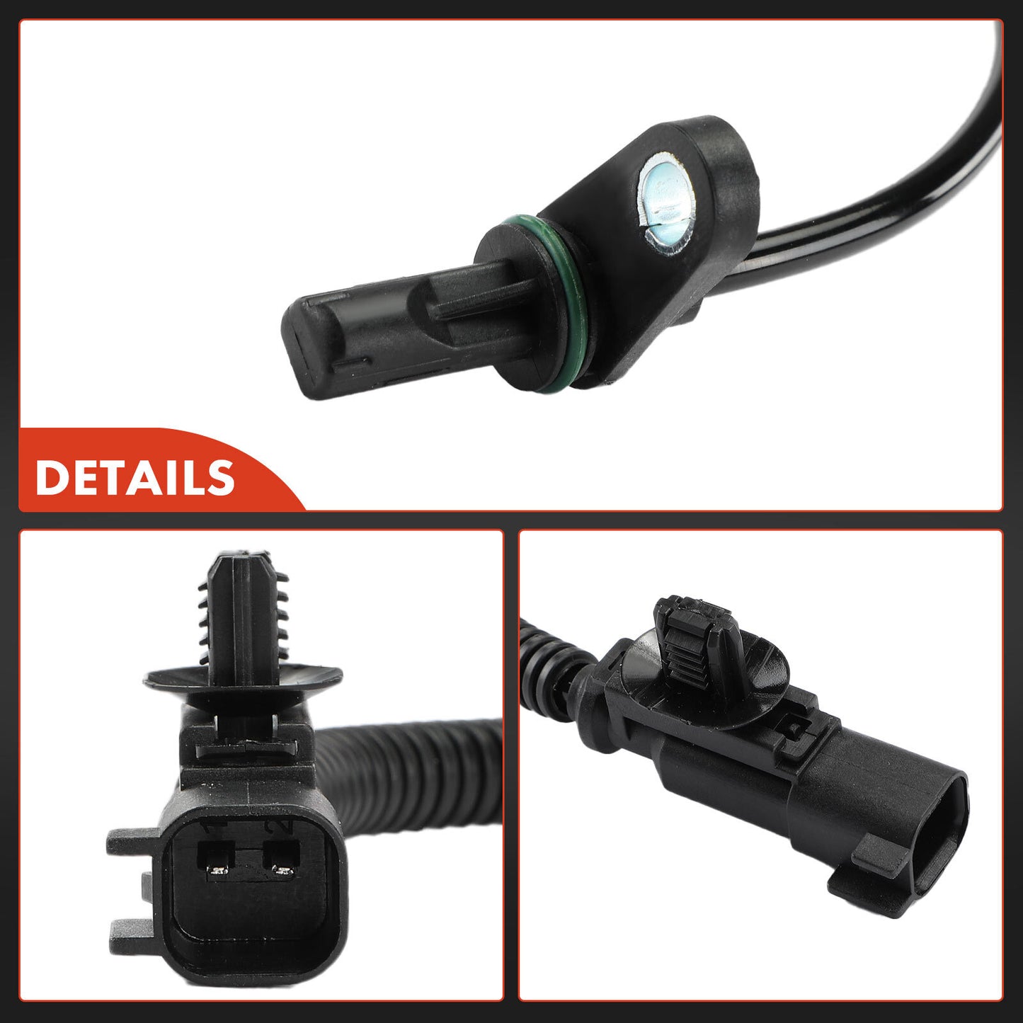 2x Rear Driver & Passenger Side ABS Wheel Speed Sensor for Ford Ranger 2019-2023