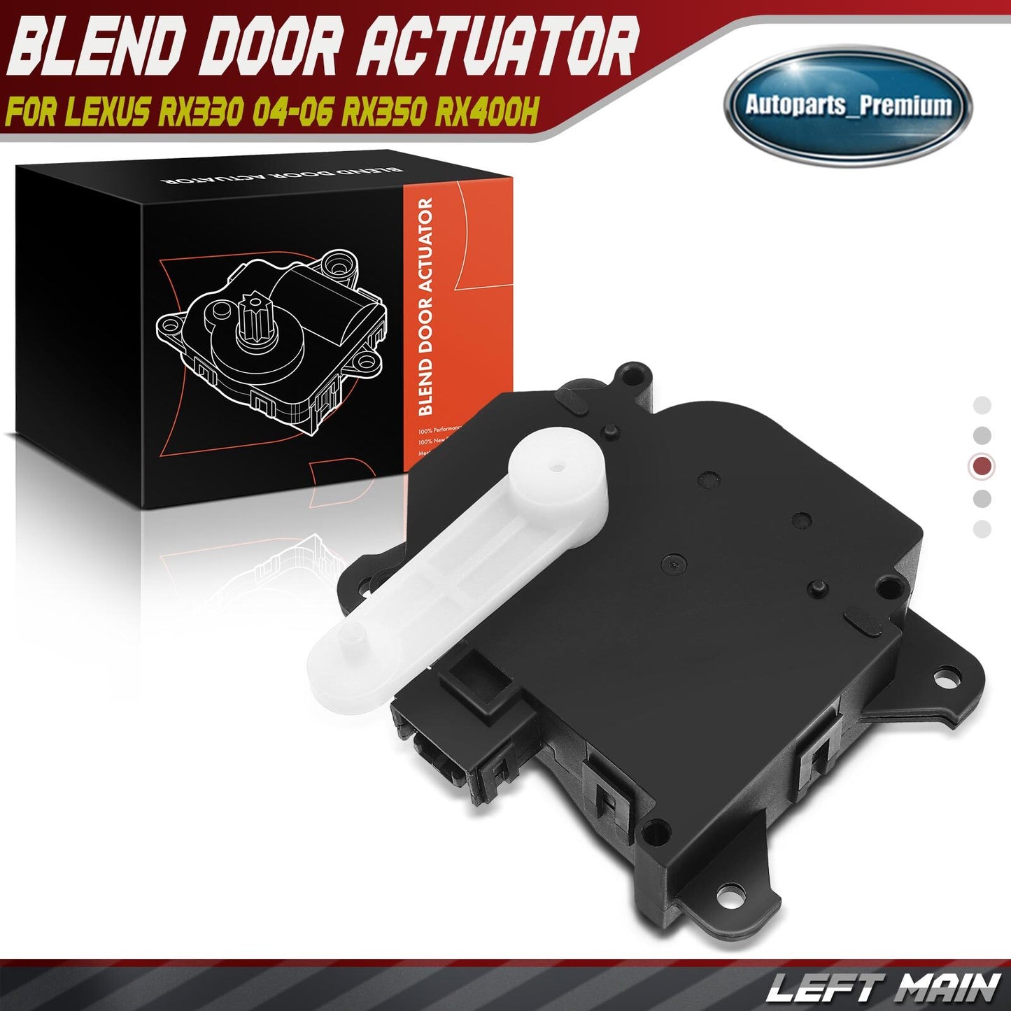 Heat A/C Temperature Blend Door Actuator for Lexus RX330 RX350 RX400h Left Main