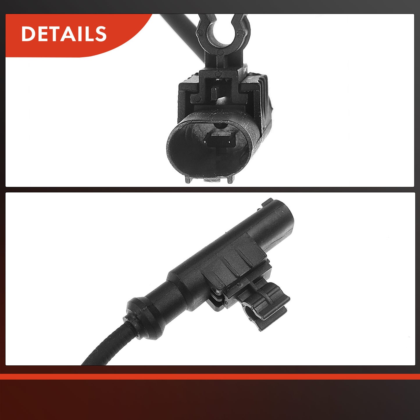 2x Rear Left & Right ABS Wheel Speed Sensor for Smart Fortwo 2008 2009 2010-2018