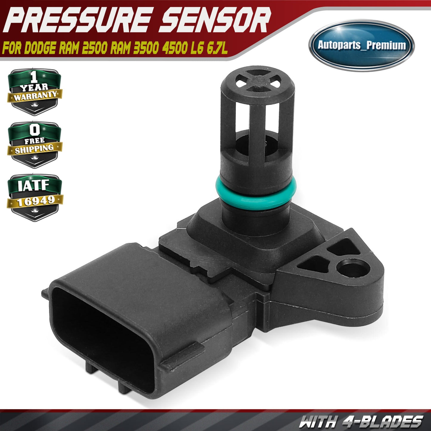 Air Intake / Charge Temperature Sensor for Dodge Ram 2500 Ram 3500 4500 L6 6.7L