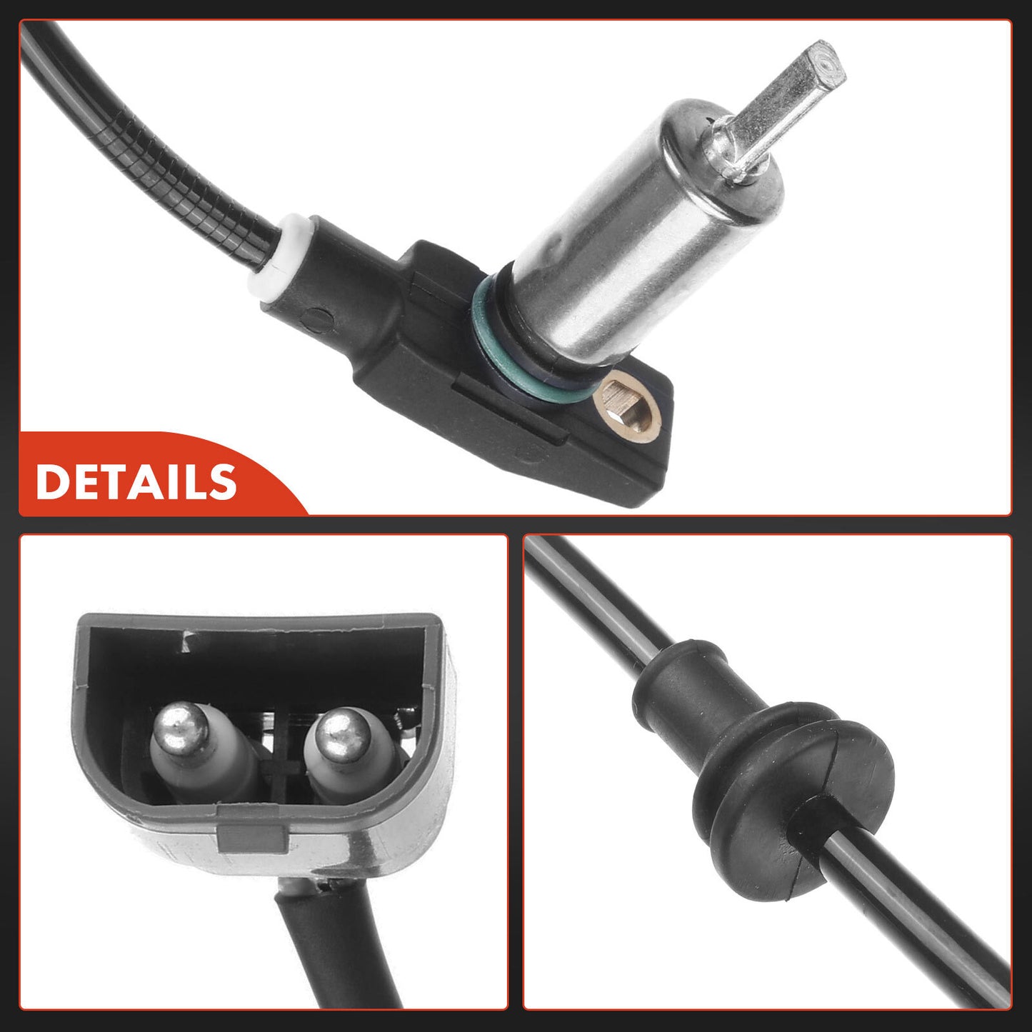 ABS Wheel Speed Sensor for Volvo 740 760 780 940 960 3515092 Front Left or Right